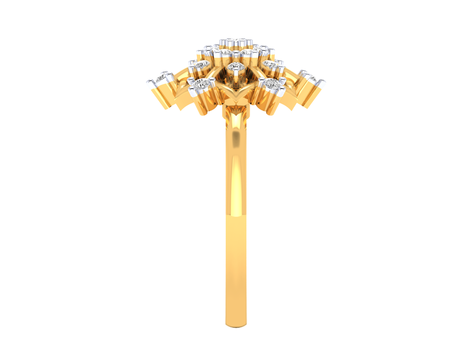 Yellow Gold Plated Sterling Silver Ring