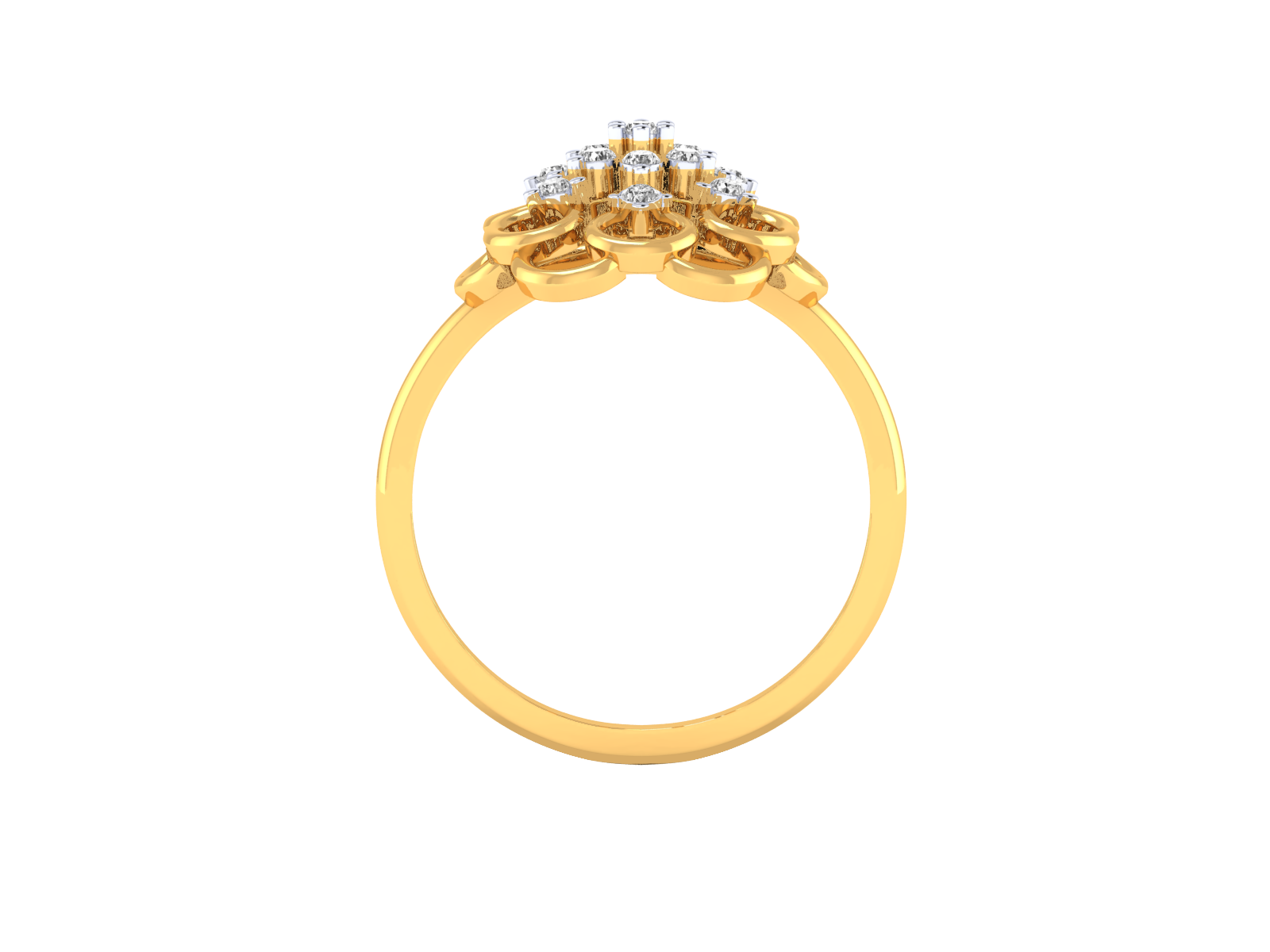 Yellow Gold Plated Sterling Silver Ring