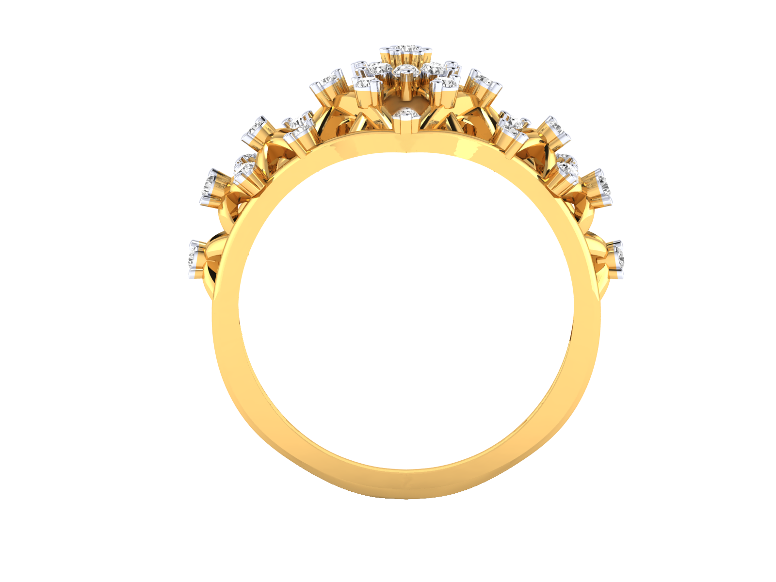 Yellow Gold Plated Sterling Silver Ring