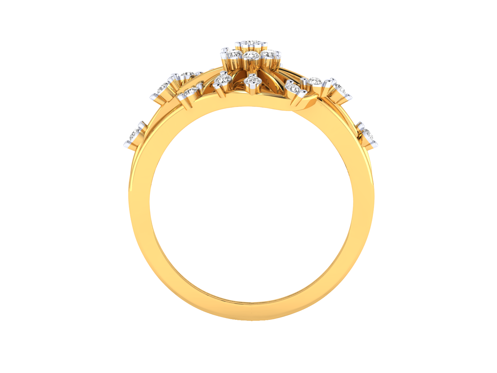 Yellow Gold Plated Sterling Silver Ring