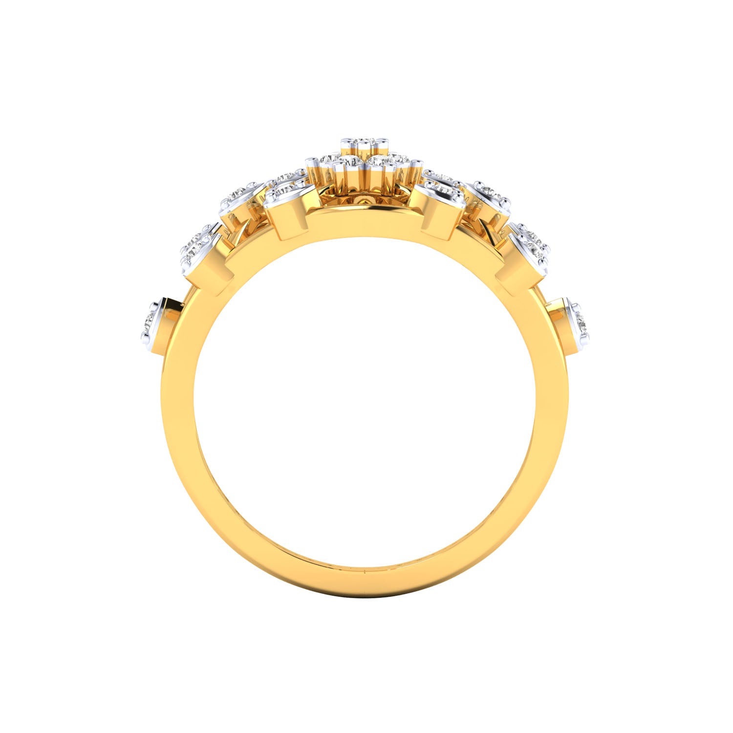 Yellow Gold Plated Sterling Silver Ring