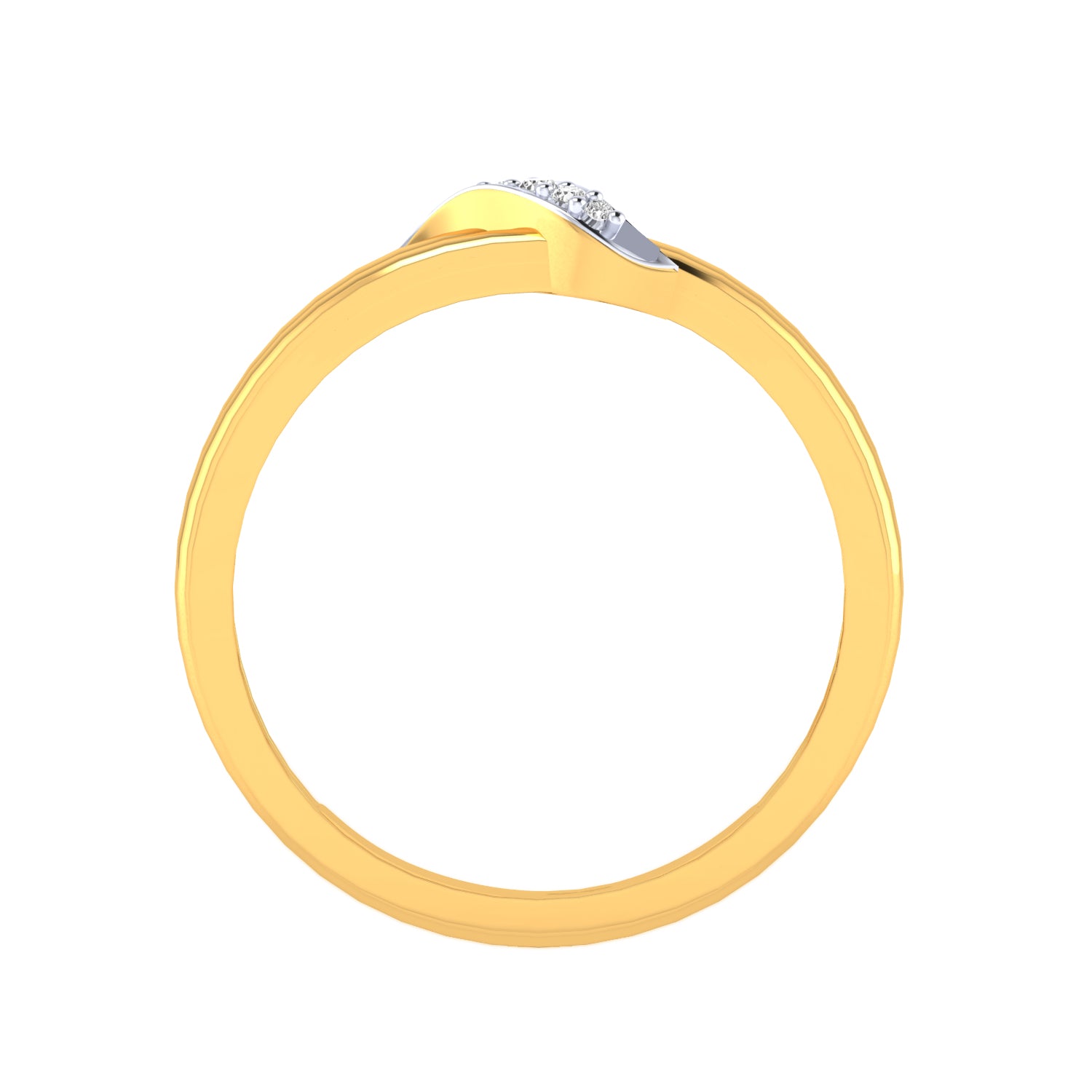Yellow Gold Plated Sterling Silver Ring
