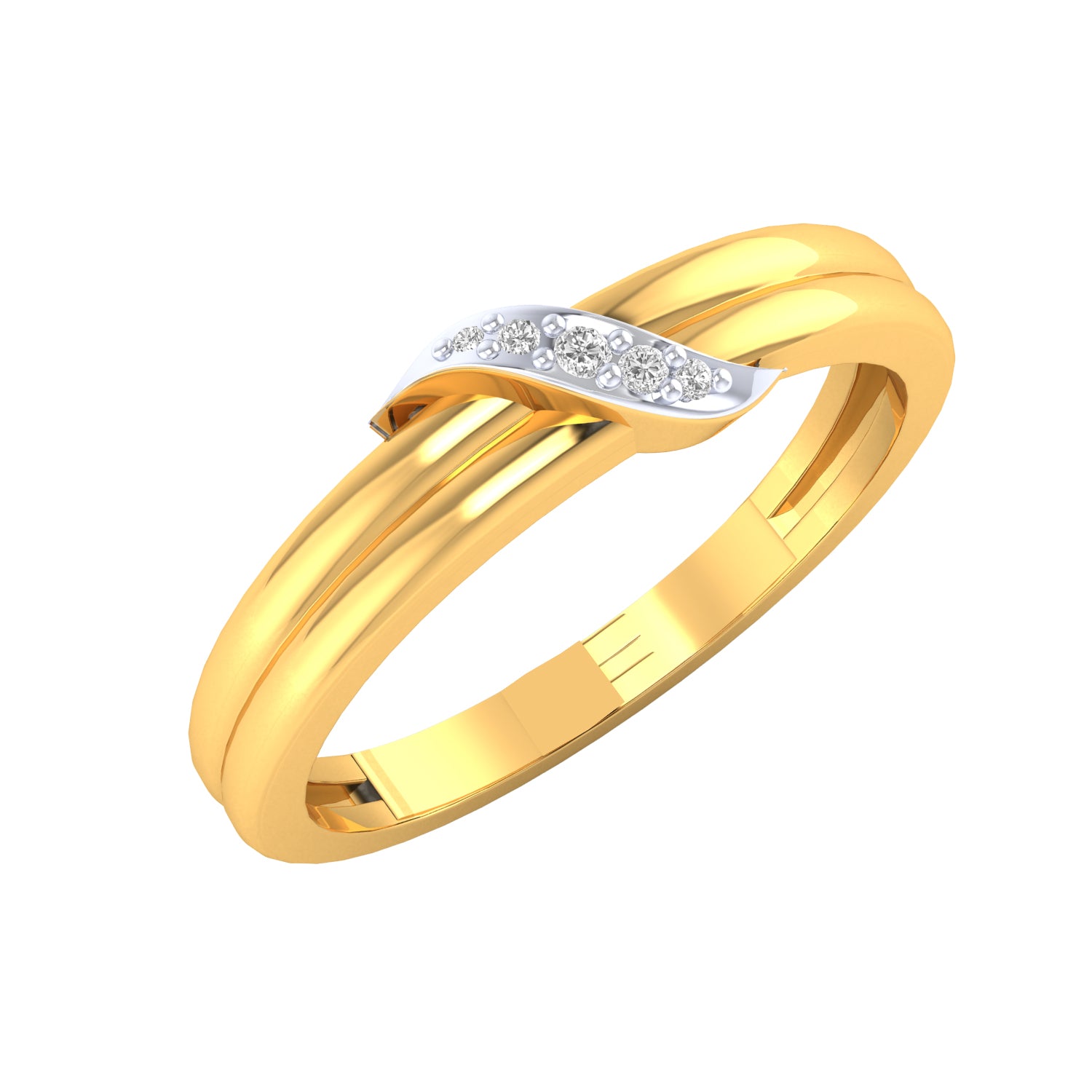 Yellow Gold Plated Sterling Silver Ring