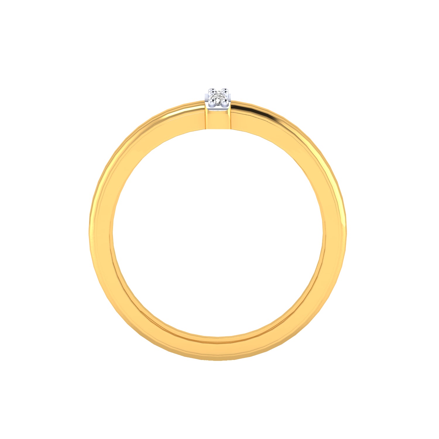 Yellow Gold Plated Sterling Silver Ring