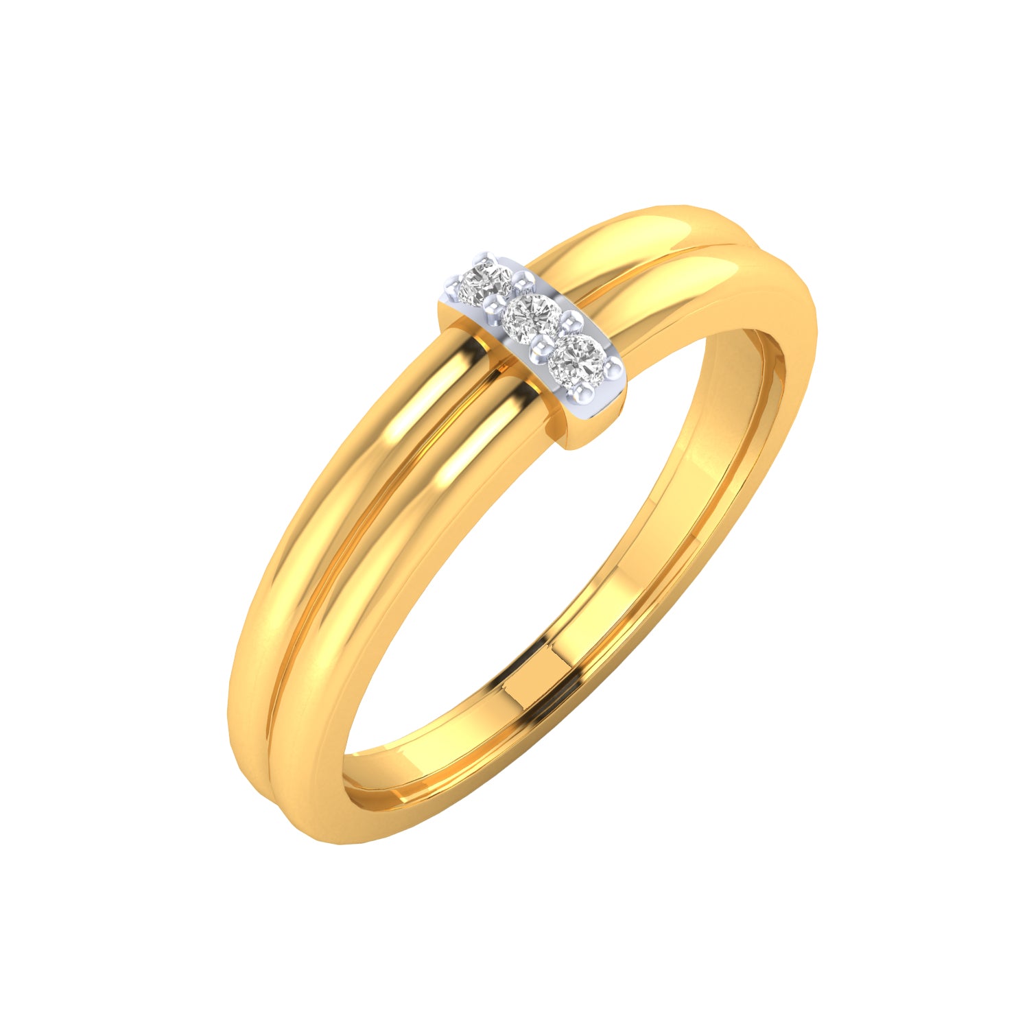 Yellow Gold Plated Sterling Silver Ring