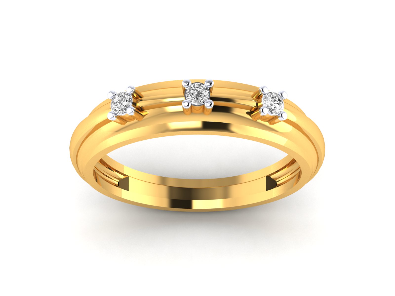 Yellow Gold Plated Sterling Silver Ring