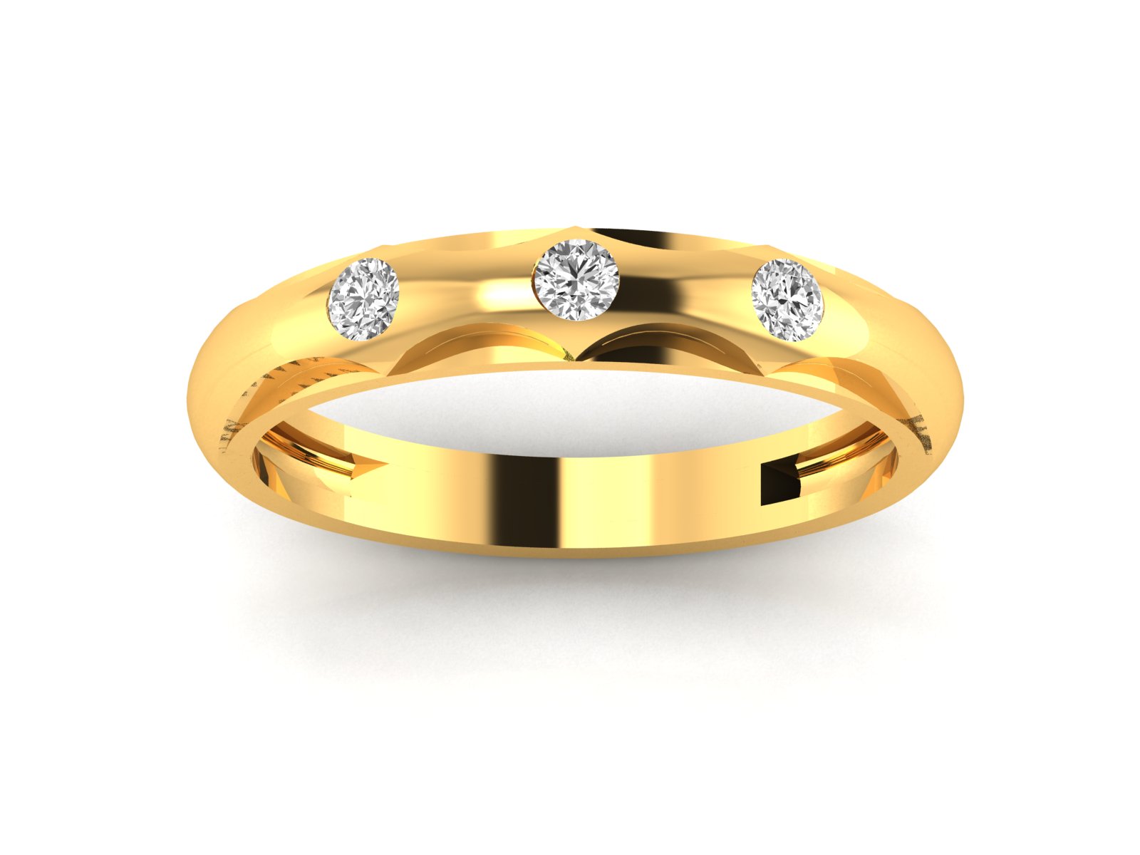 Yellow Gold Plated Sterling Silver Ring