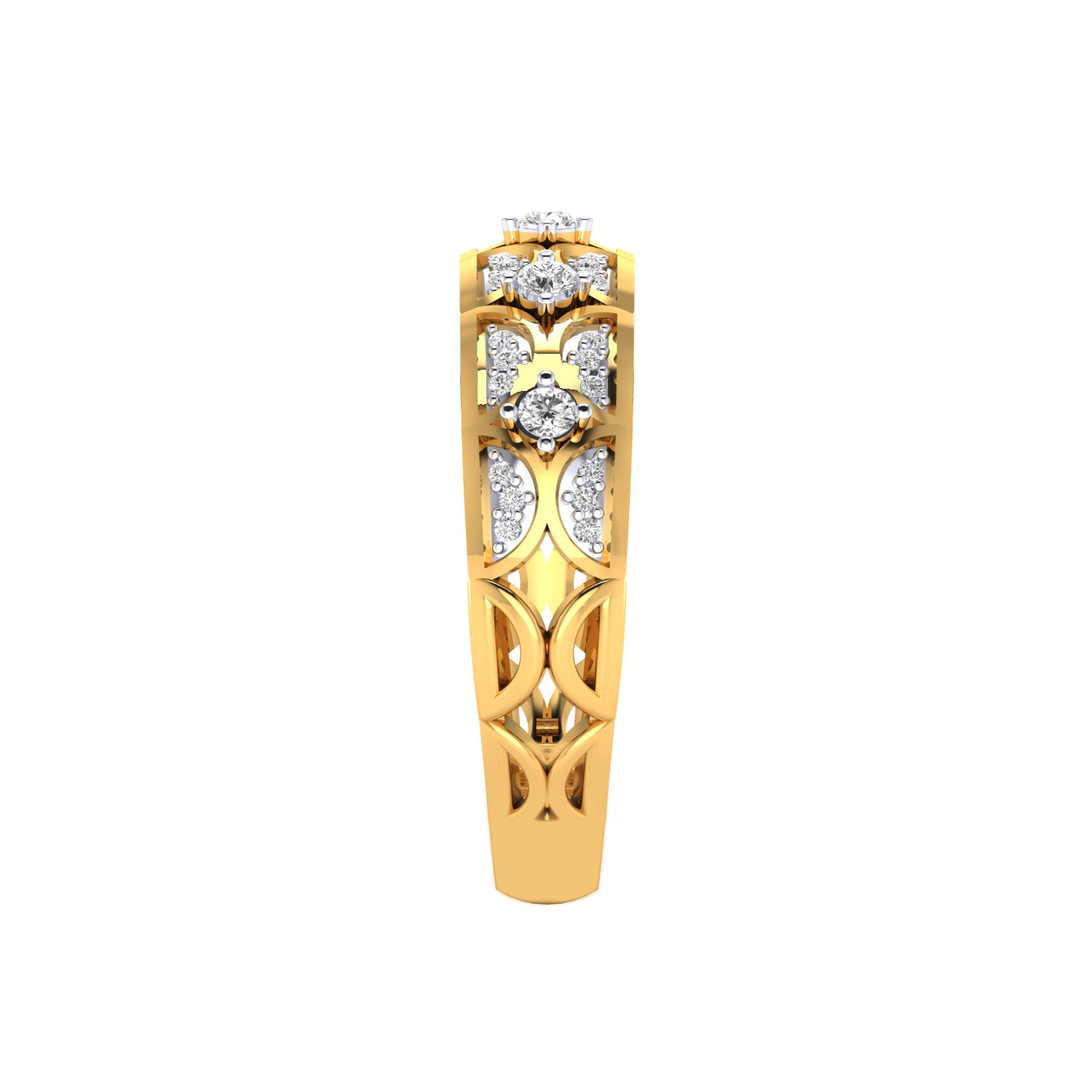 Yellow Gold Plated Sterling Silver Ring