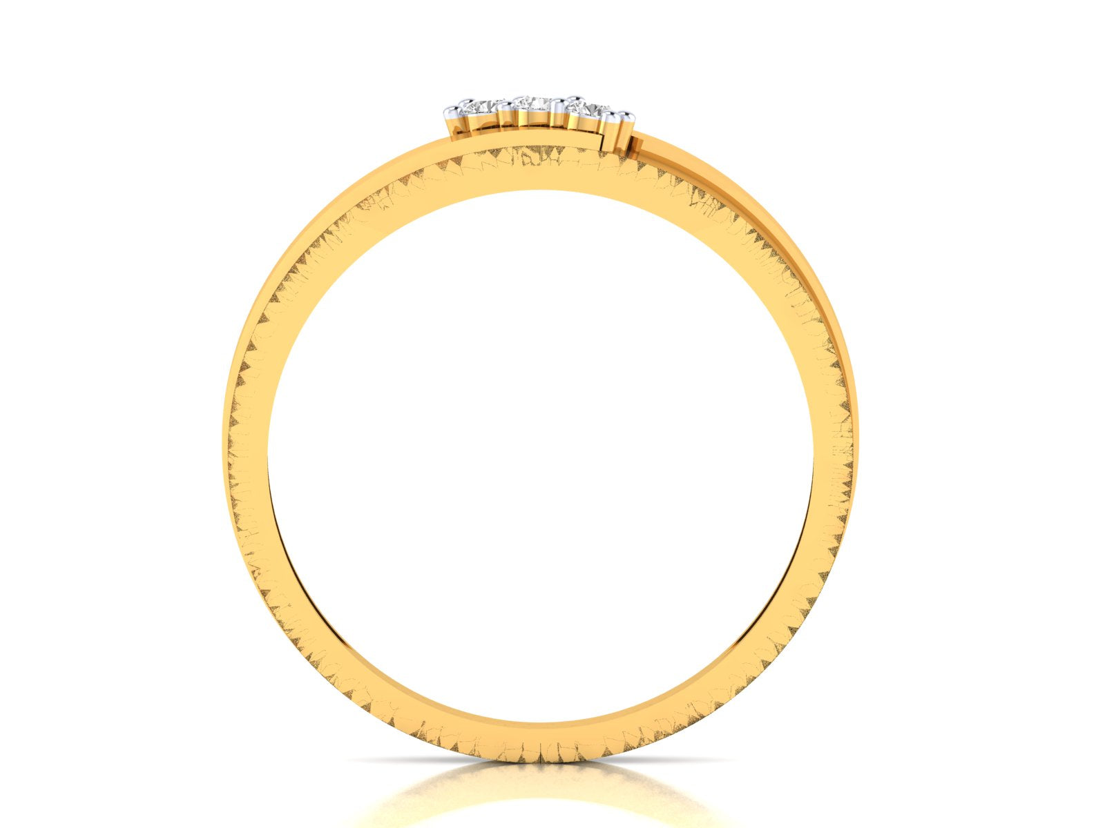 Yellow Gold Plated Sterling Silver Ring