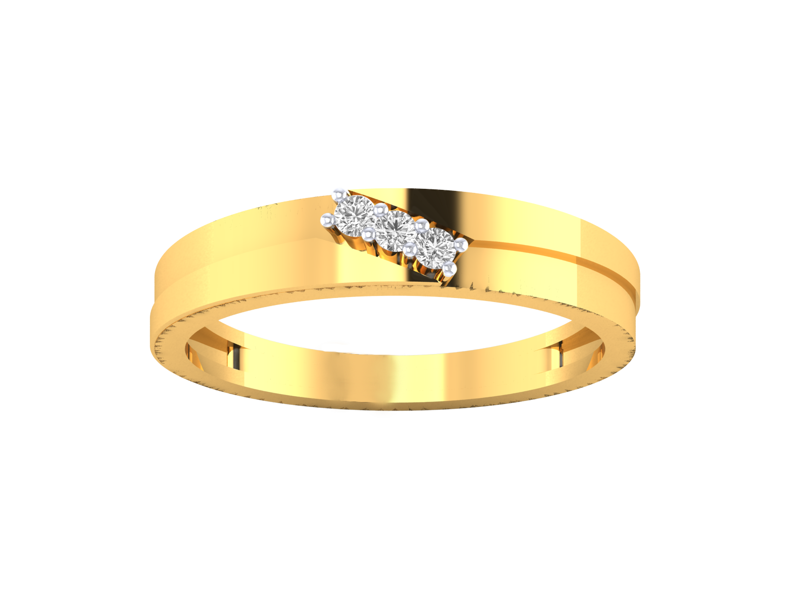 Yellow Gold Plated Sterling Silver Ring