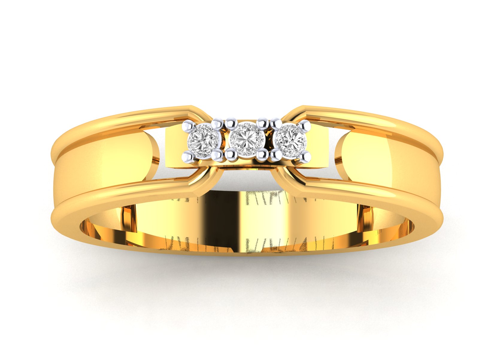 Yellow Gold Plated Sterling Silver Ring