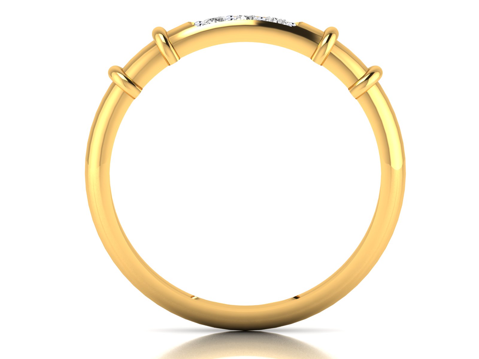 Yellow Gold Plated Sterling Silver Ring