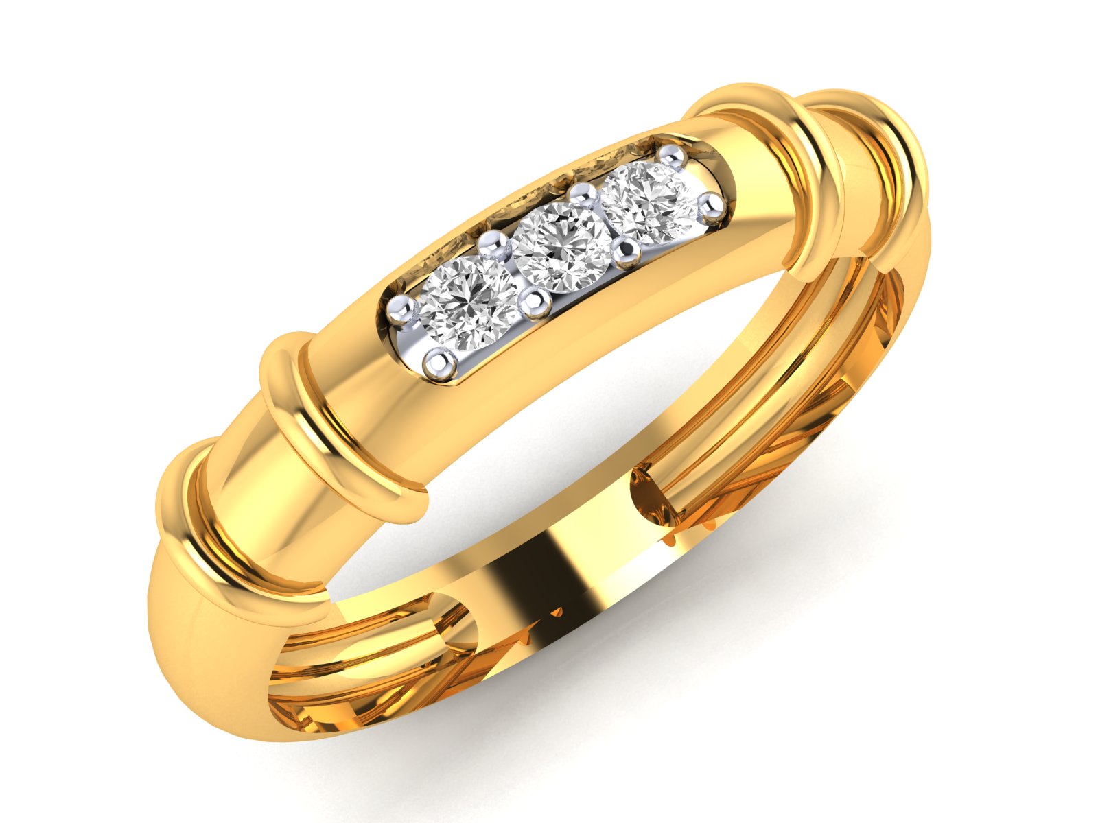 Yellow Gold Plated Sterling Silver Ring