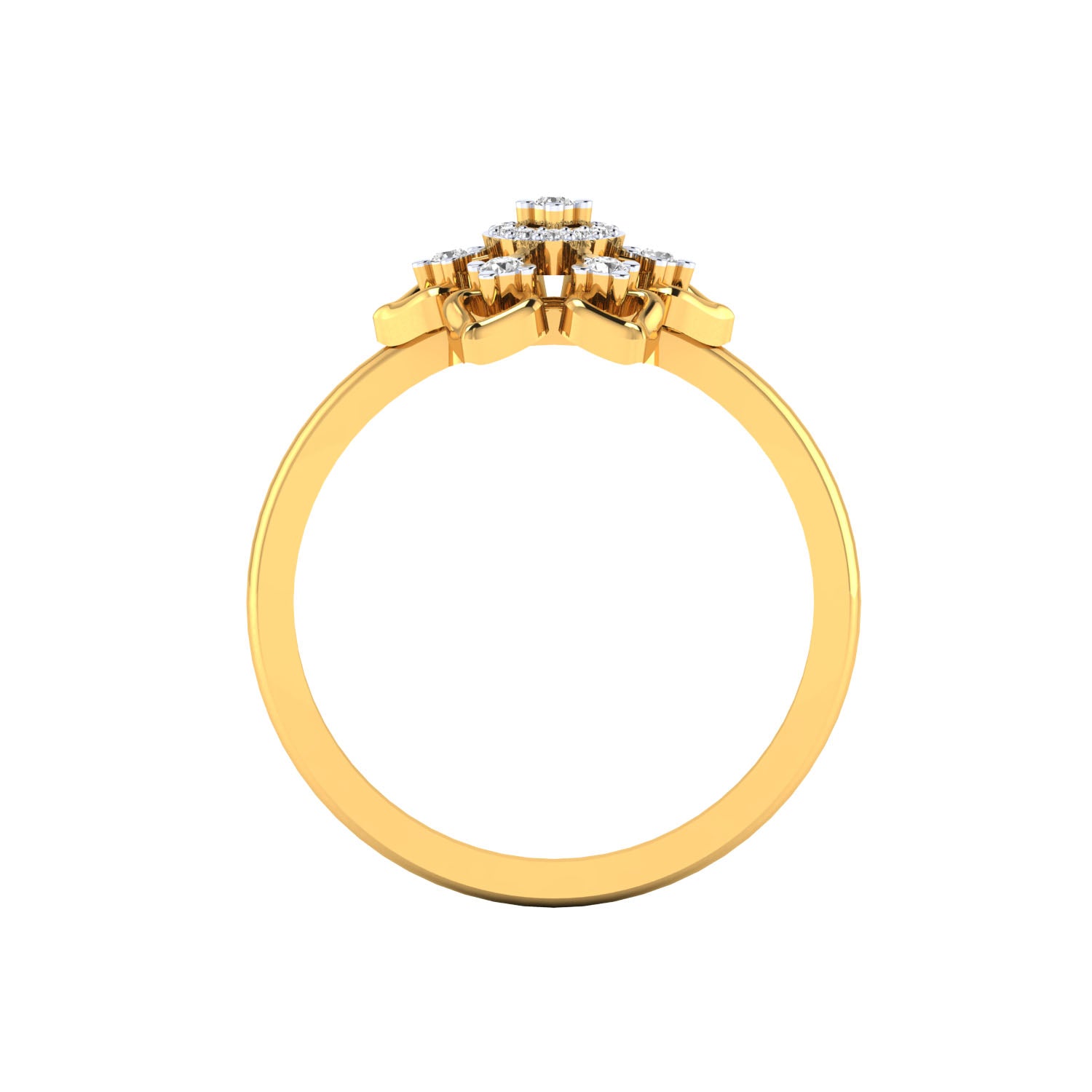 Yellow Gold Plated Sterling Silver Ring