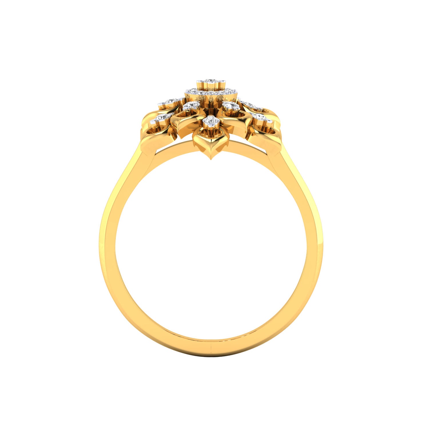 Yellow Gold Plated Sterling Silver Ring