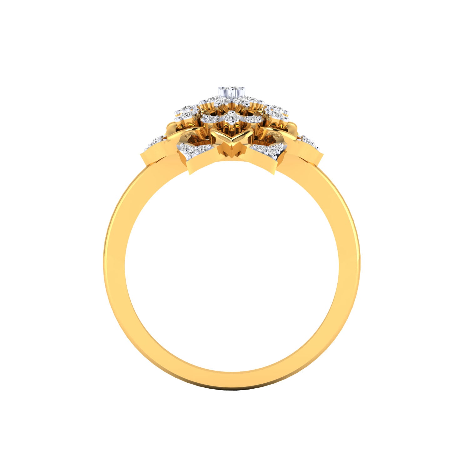 Yellow Gold Plated Sterling Silver Ring