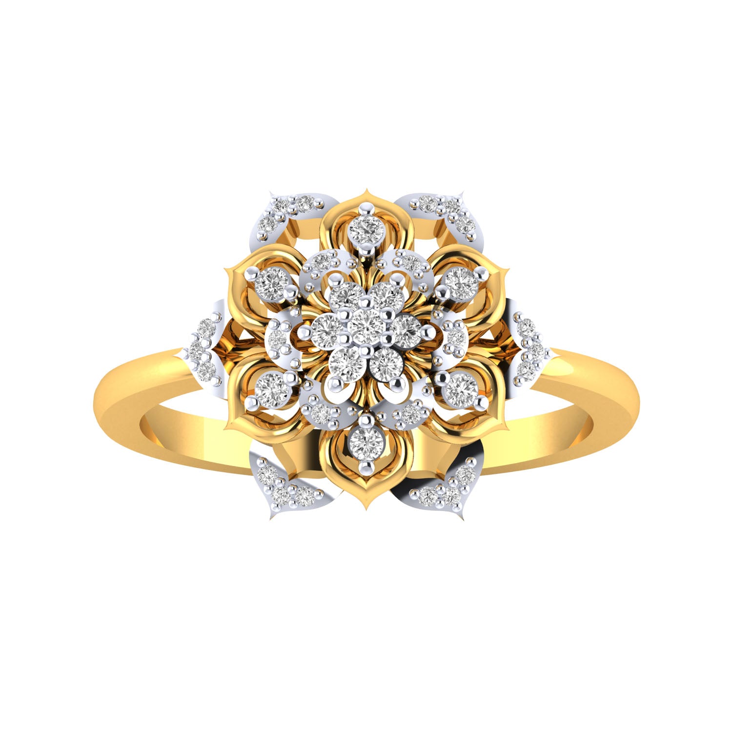 Yellow Gold Plated Sterling Silver Ring