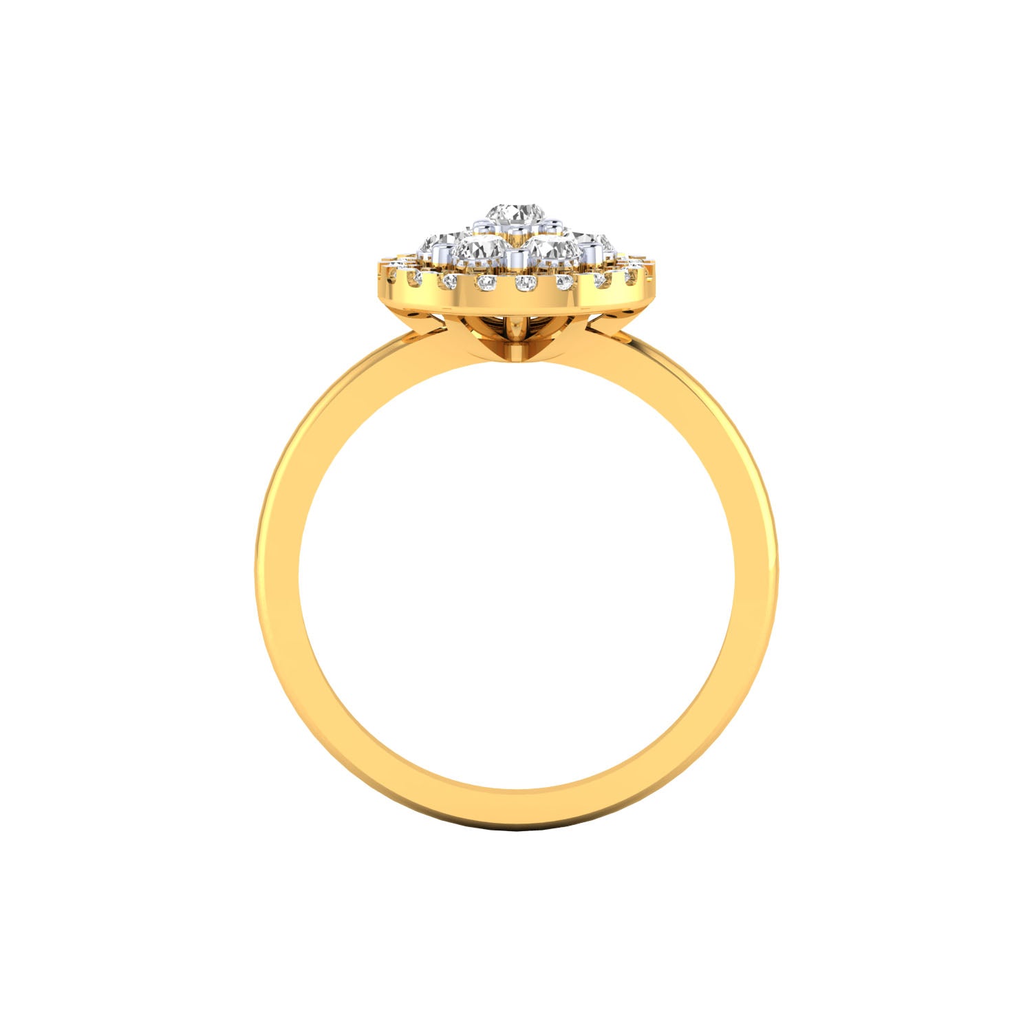 Yellow Gold Plated Sterling Silver Ring