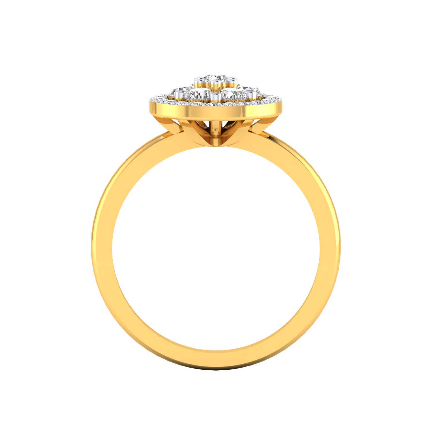 Yellow Gold Plated Sterling Silver Ring