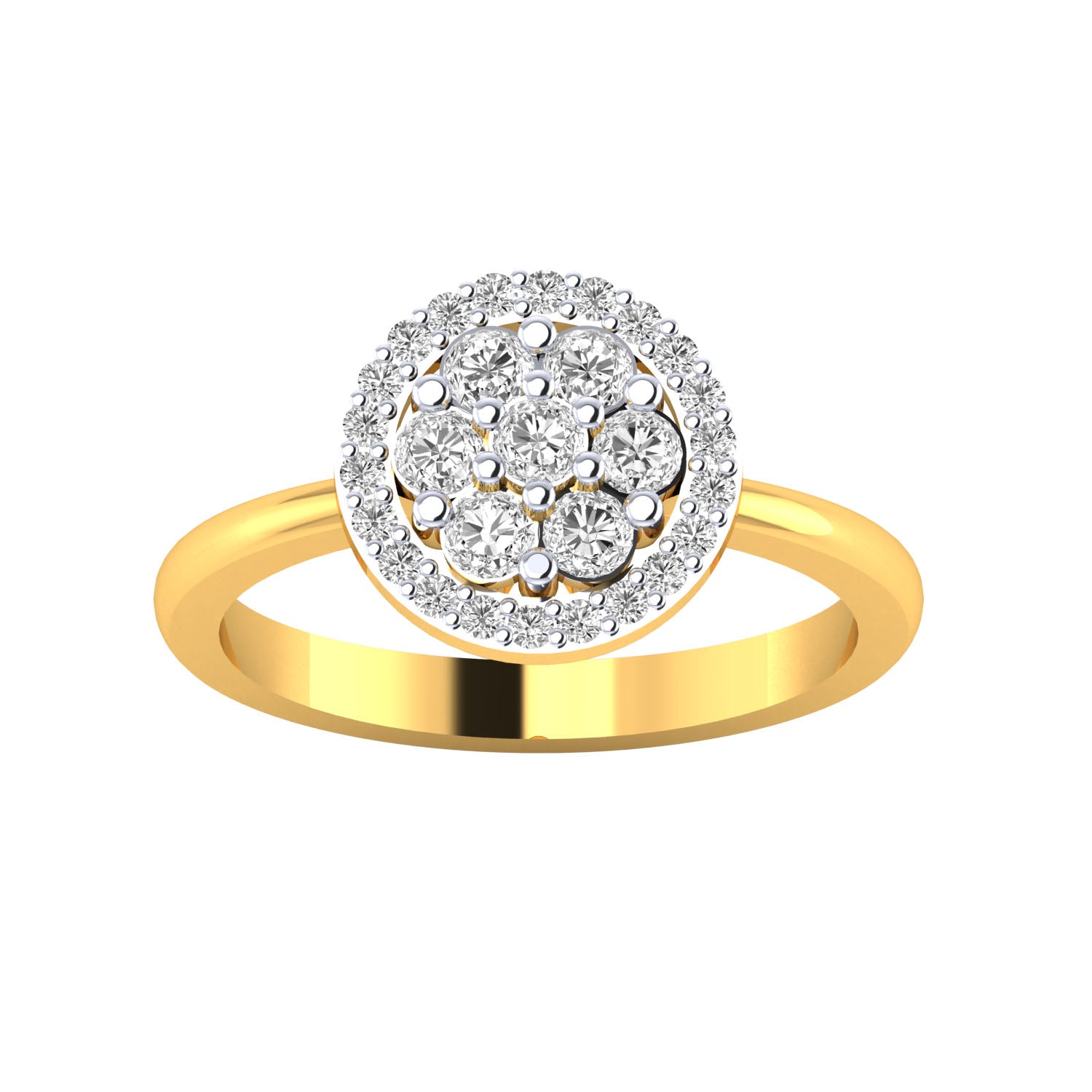 Yellow Gold Plated Sterling Silver Ring