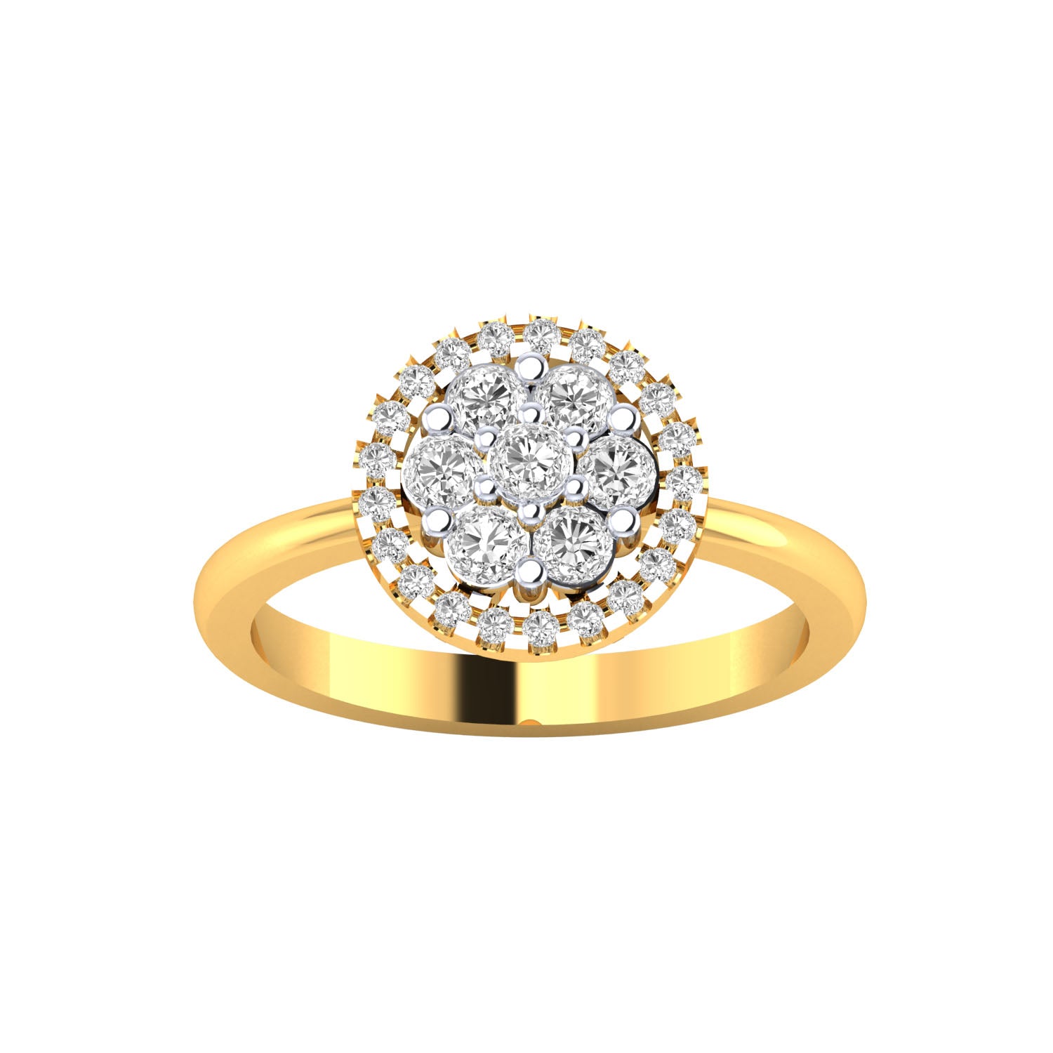 Yellow Gold Plated Sterling Silver Ring