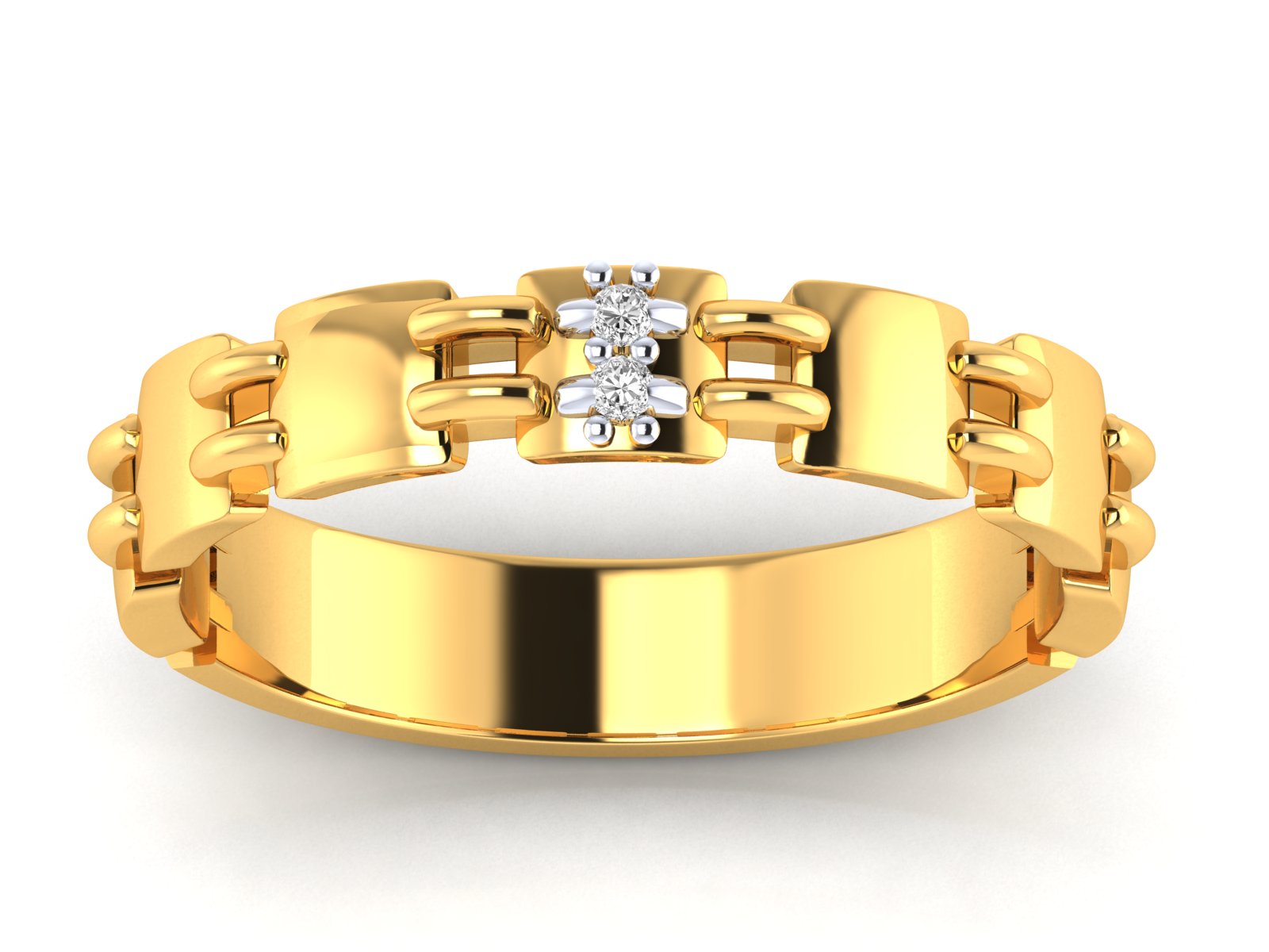 Yellow Gold Plated Sterling Silver Ring