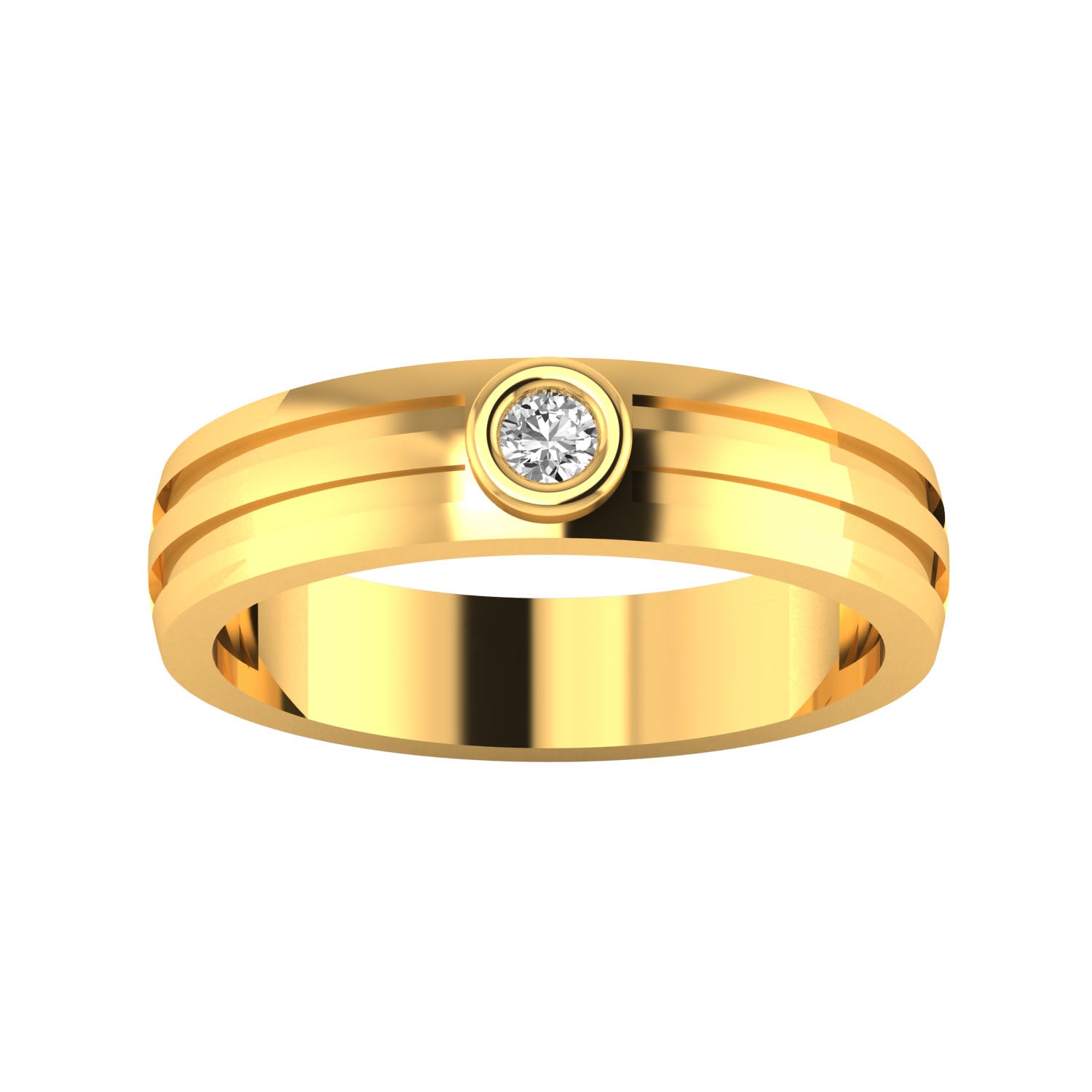 Yellow Gold Plated Sterling Silver Ring
