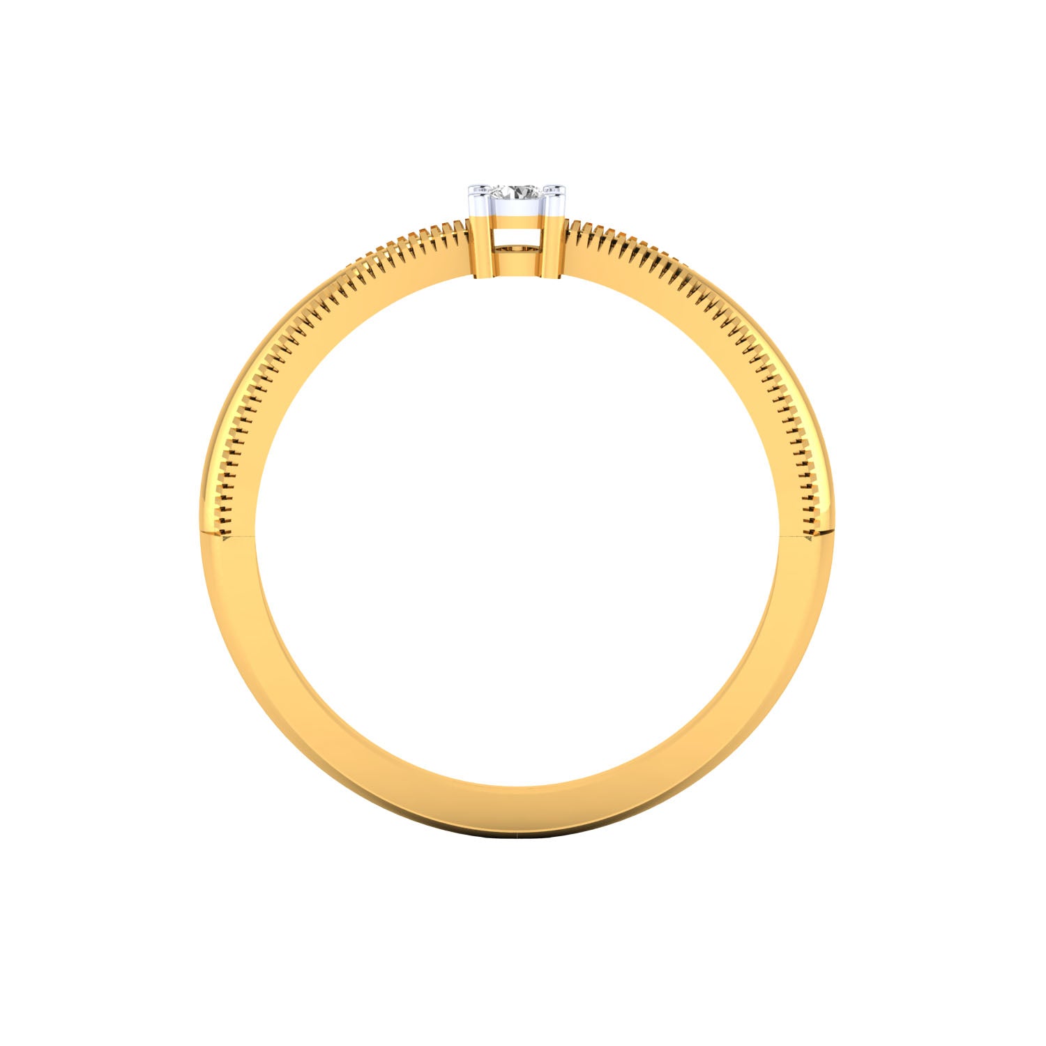 Yellow Gold Plated Sterling Silver Ring