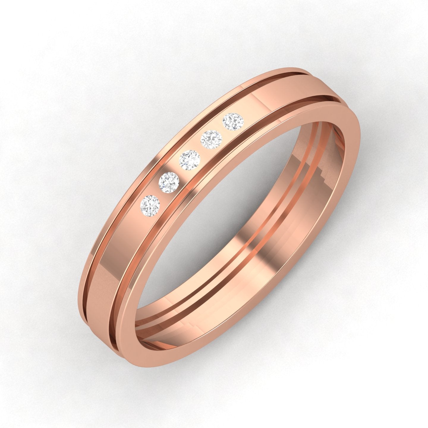 Rose Gold Plated Sterling Silver Ring