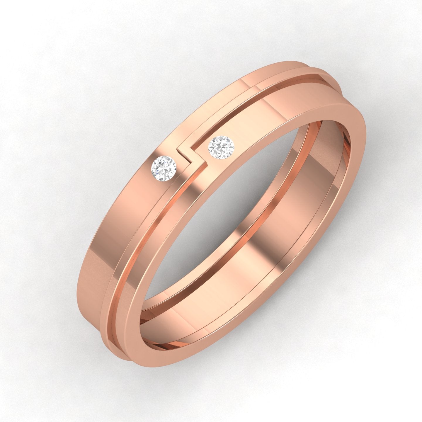 Rose Gold Plated Sterling Silver Ring