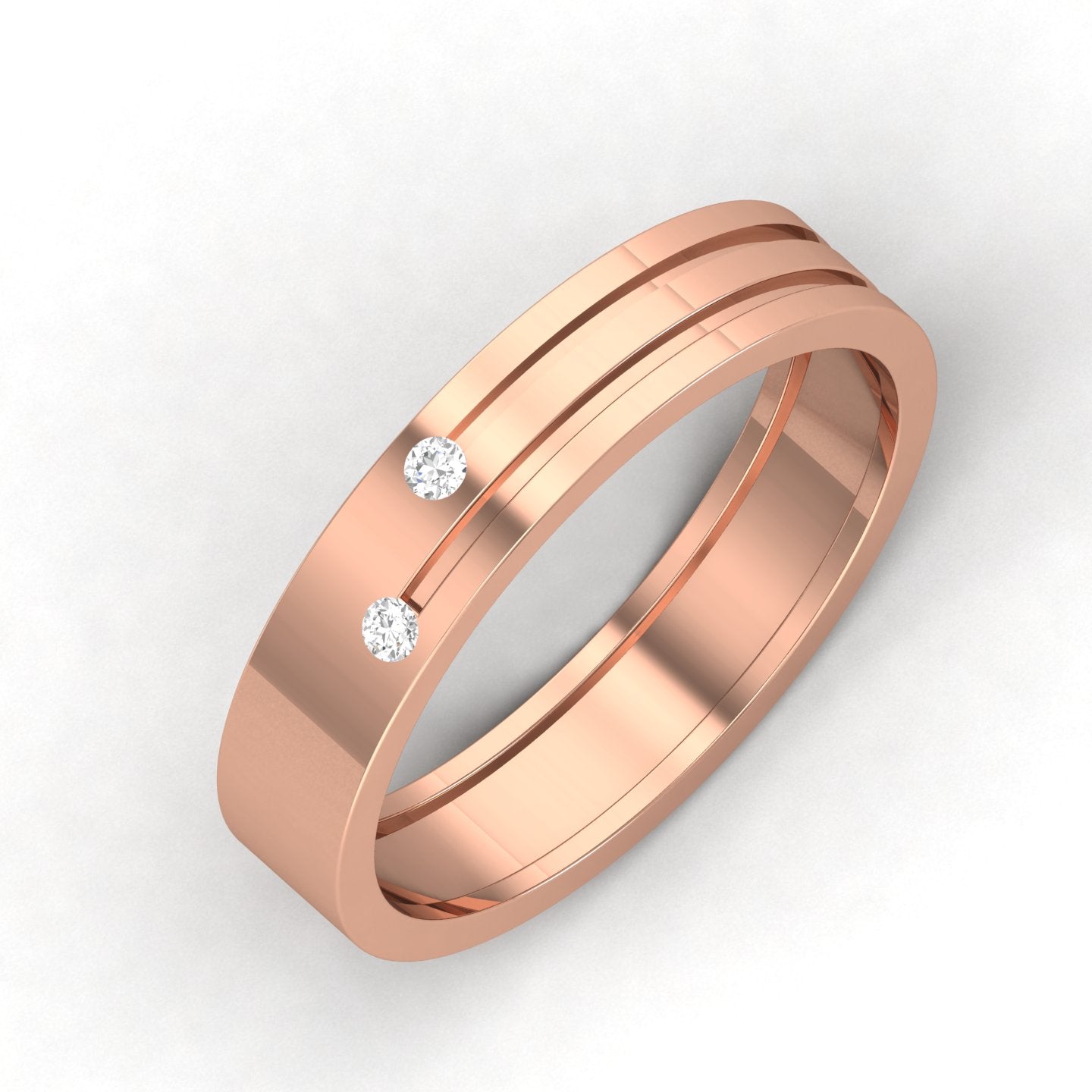 Rose Gold Plated Sterling Silver Ring
