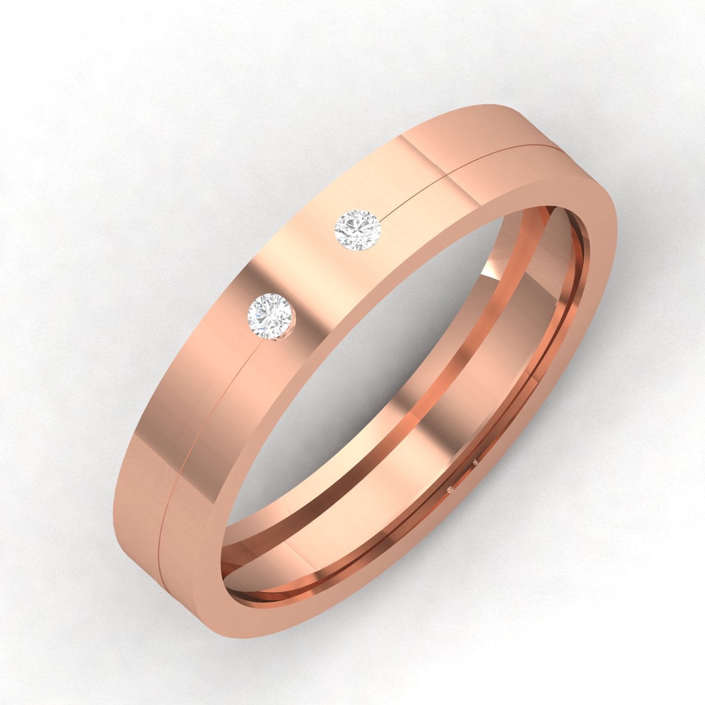 Rose Gold Plated Sterling Silver Ring