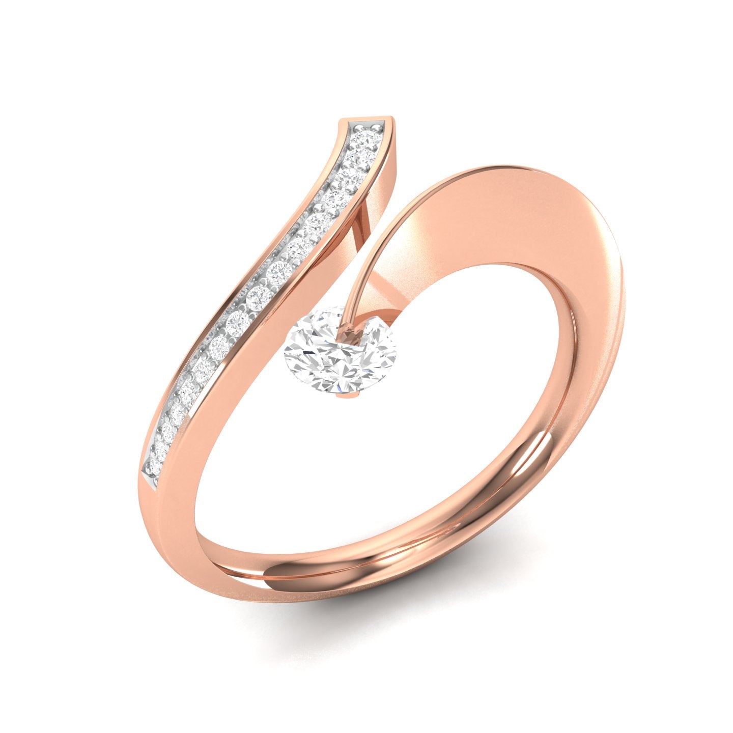 Rose Gold Plated Sterling Silver Ring