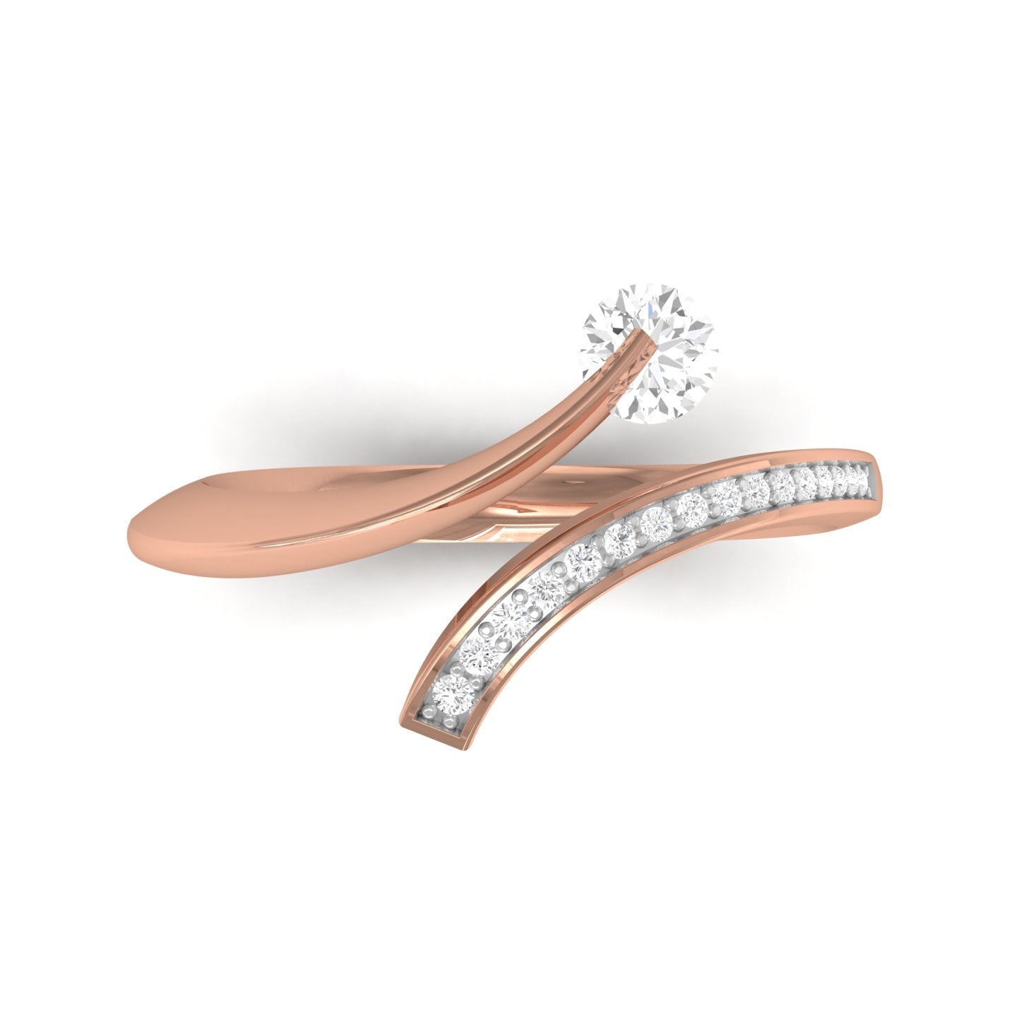 Rose Gold Plated Sterling Silver Ring