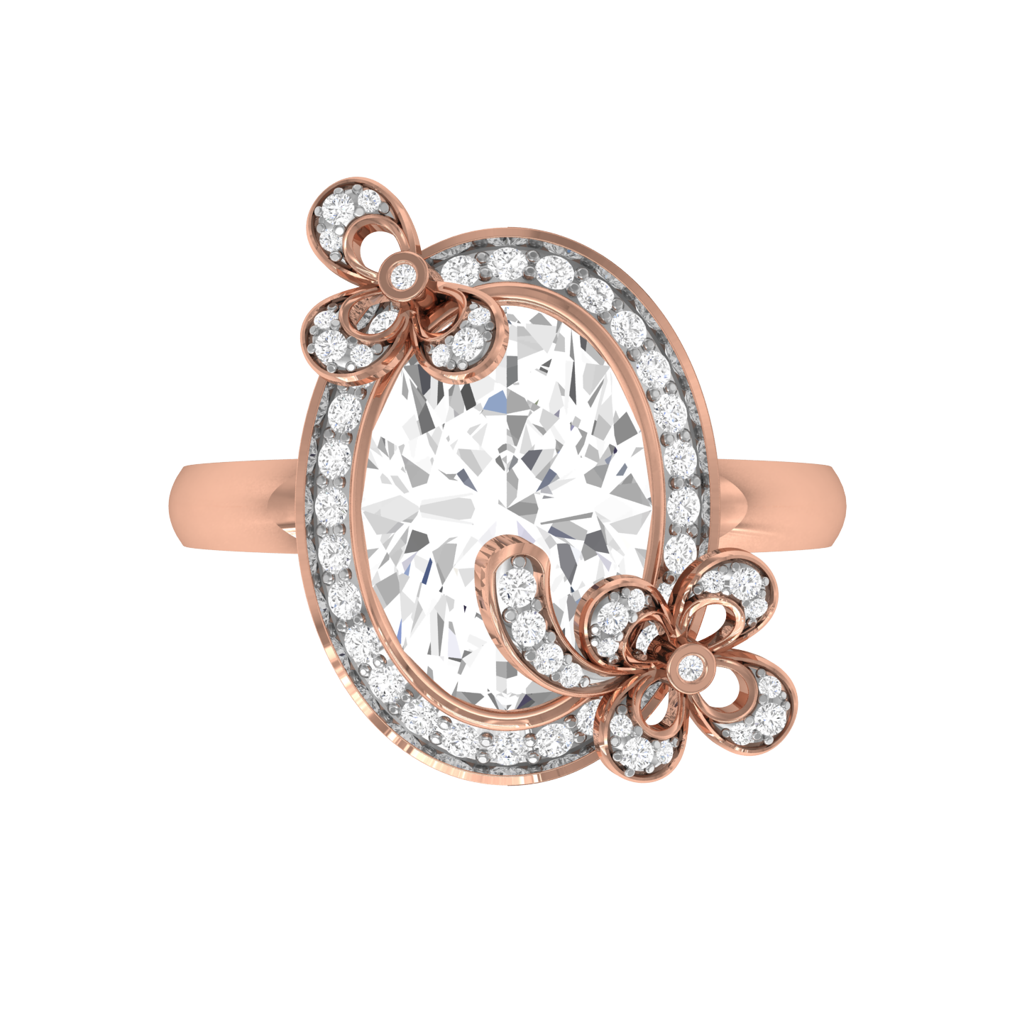 Rose Gold Plated Sterling Silver Ring