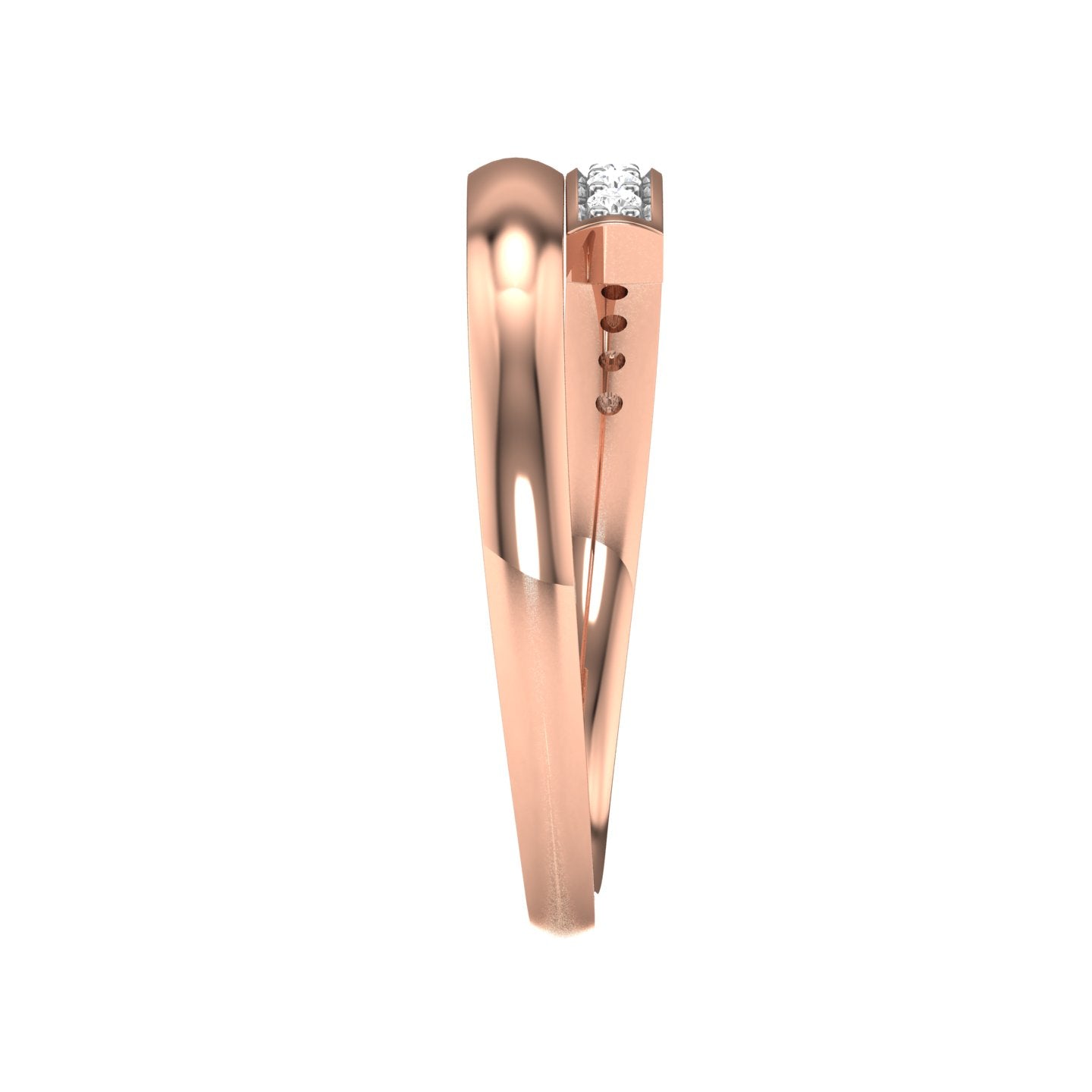 Rose Gold Plated Sterling Silver Ring