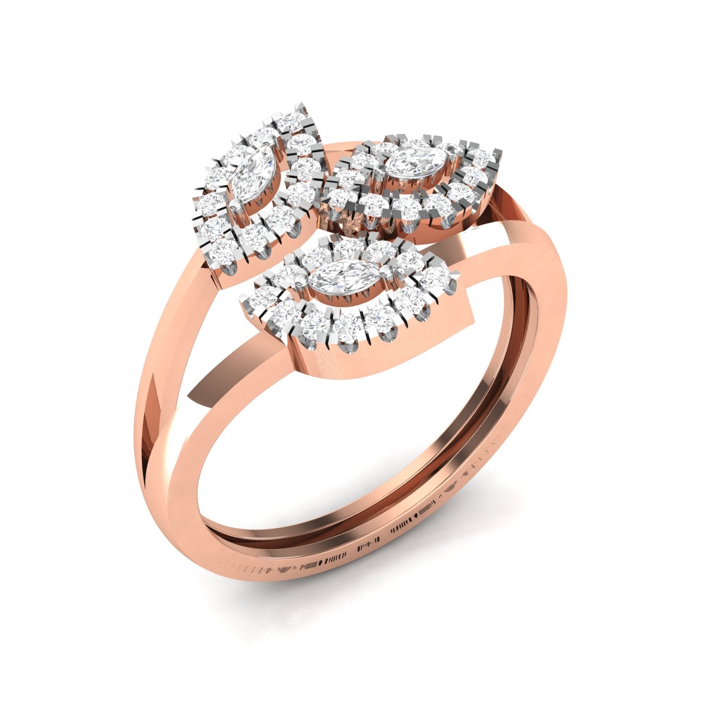 Rose Gold Plated Sterling Silver Ring