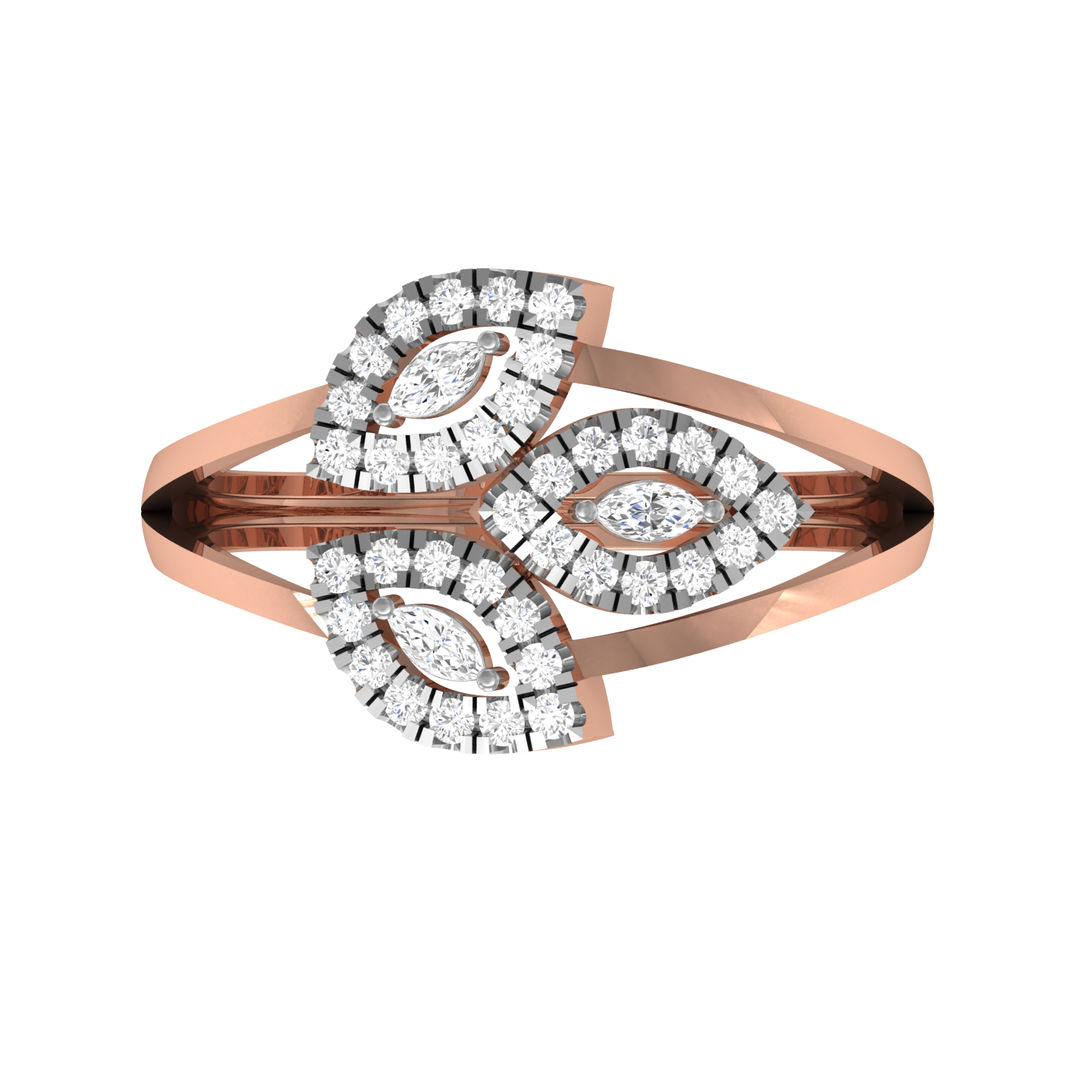 Rose Gold Plated Sterling Silver Ring