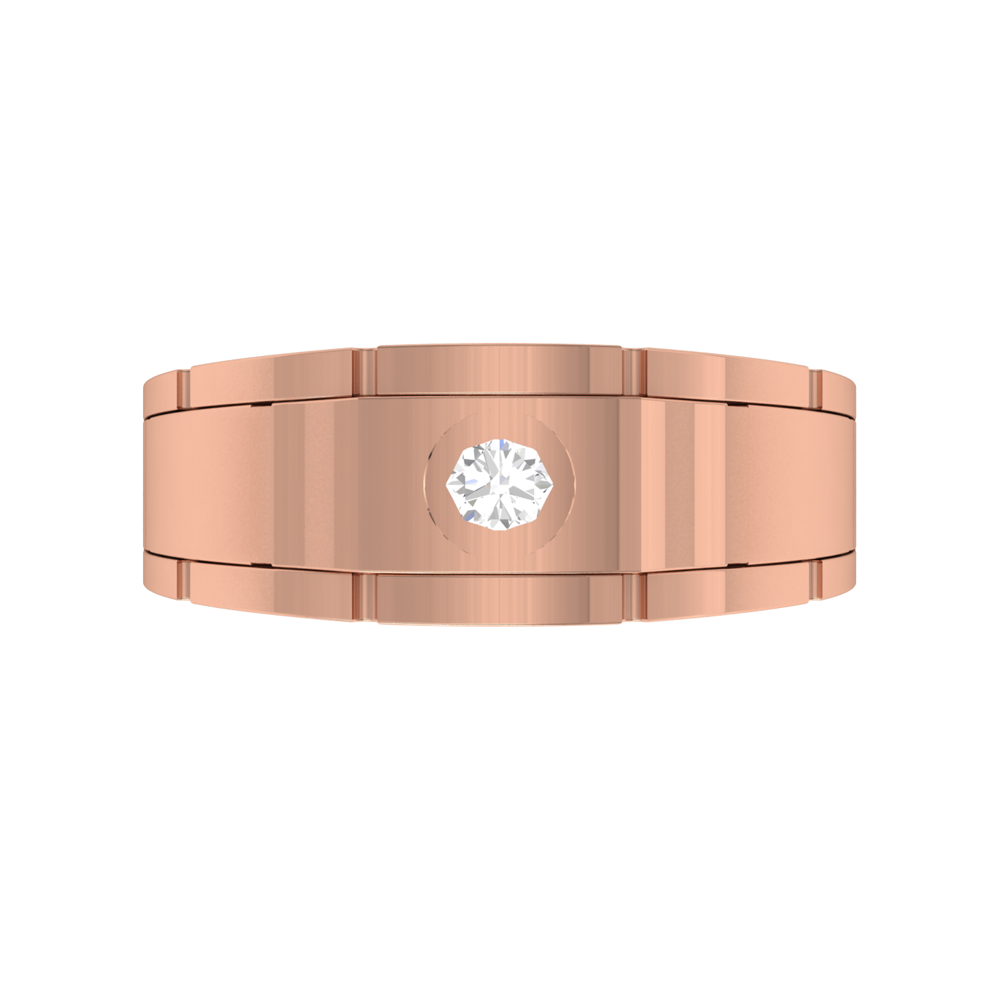 Rose Gold Plated Sterling Silver Ring