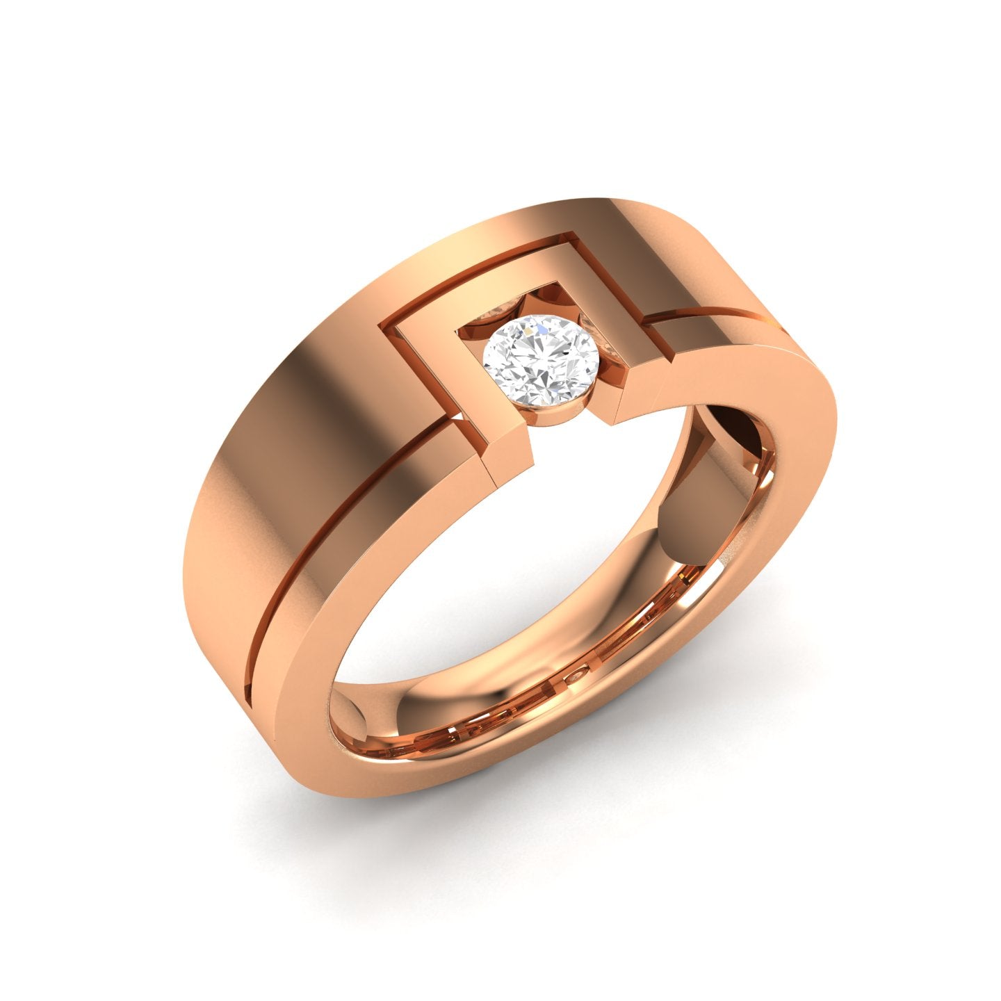 Rose Gold Plated Sterling Silver Ring