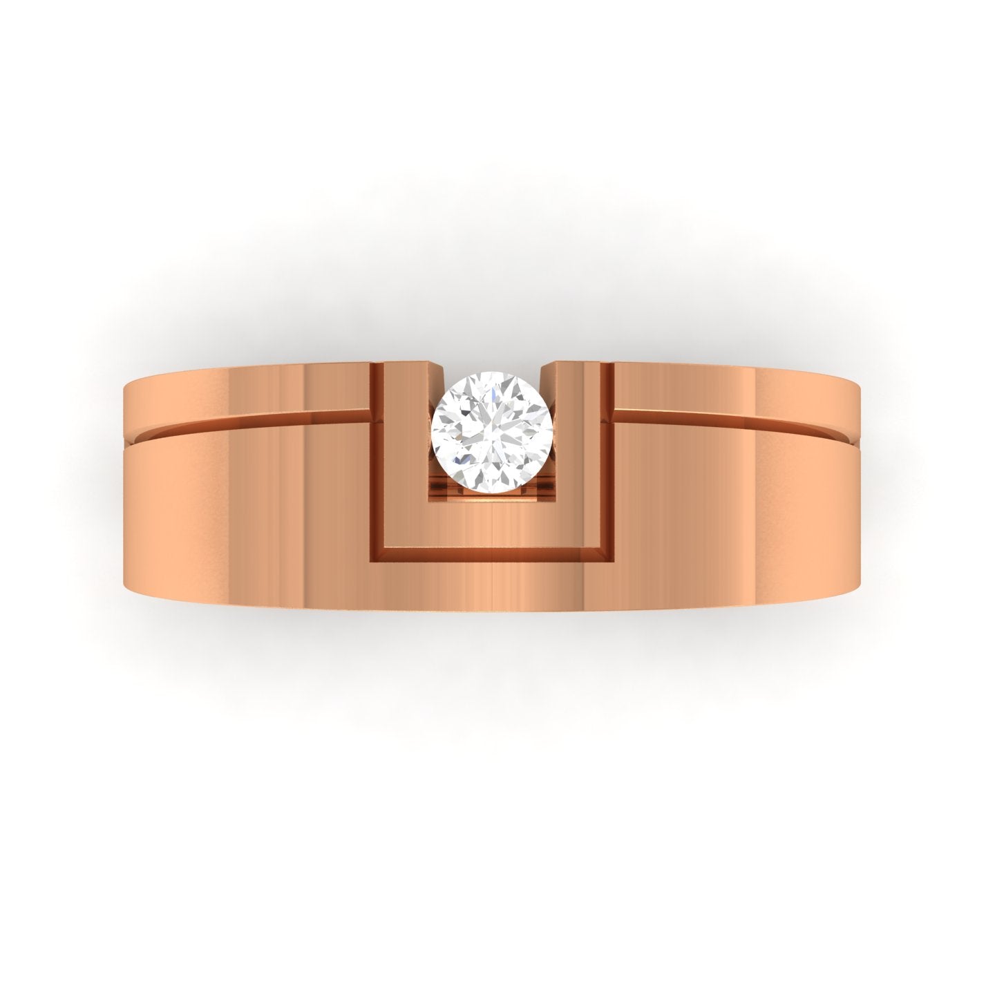 Rose Gold Plated Sterling Silver Ring