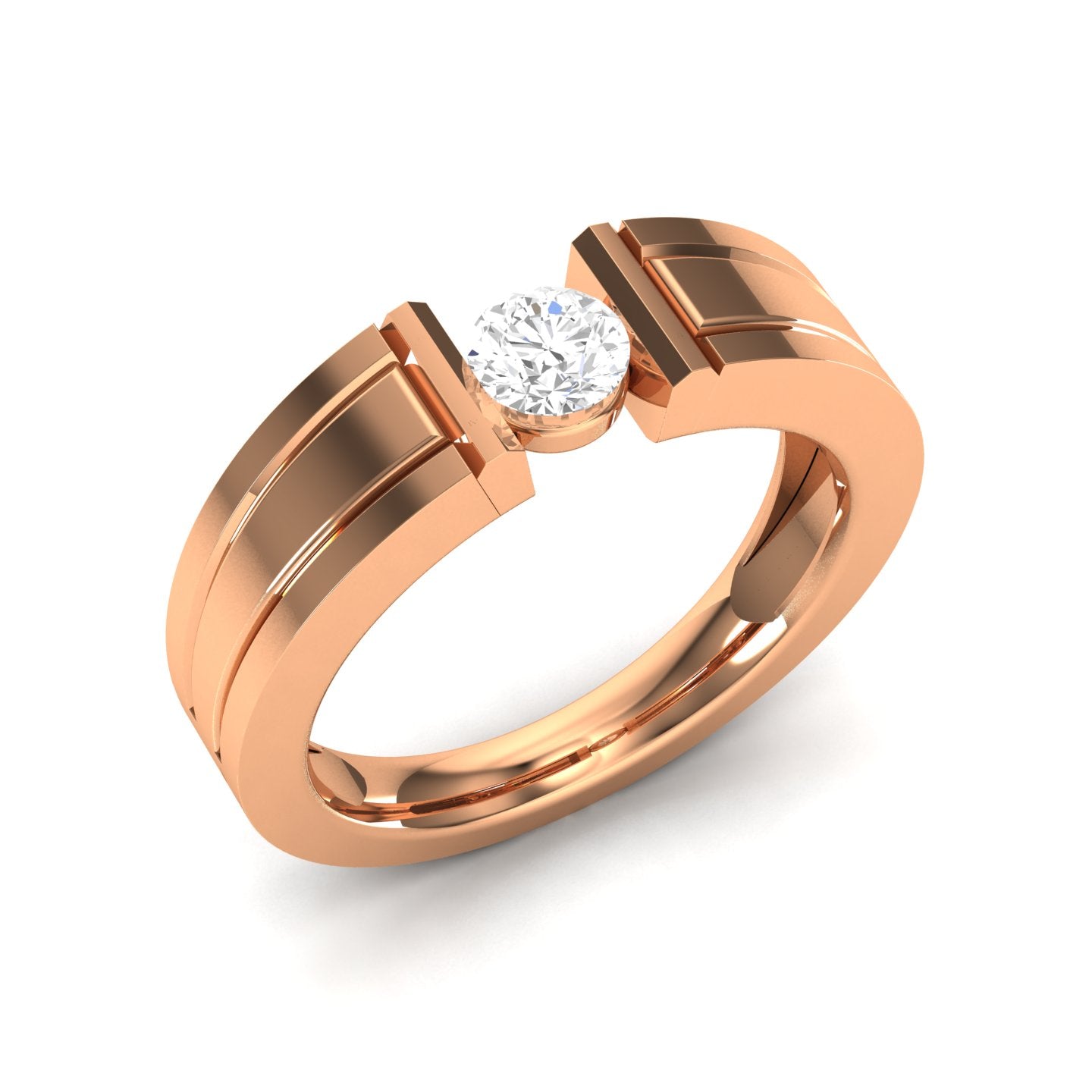 Rose Gold Plated Sterling Silver Ring