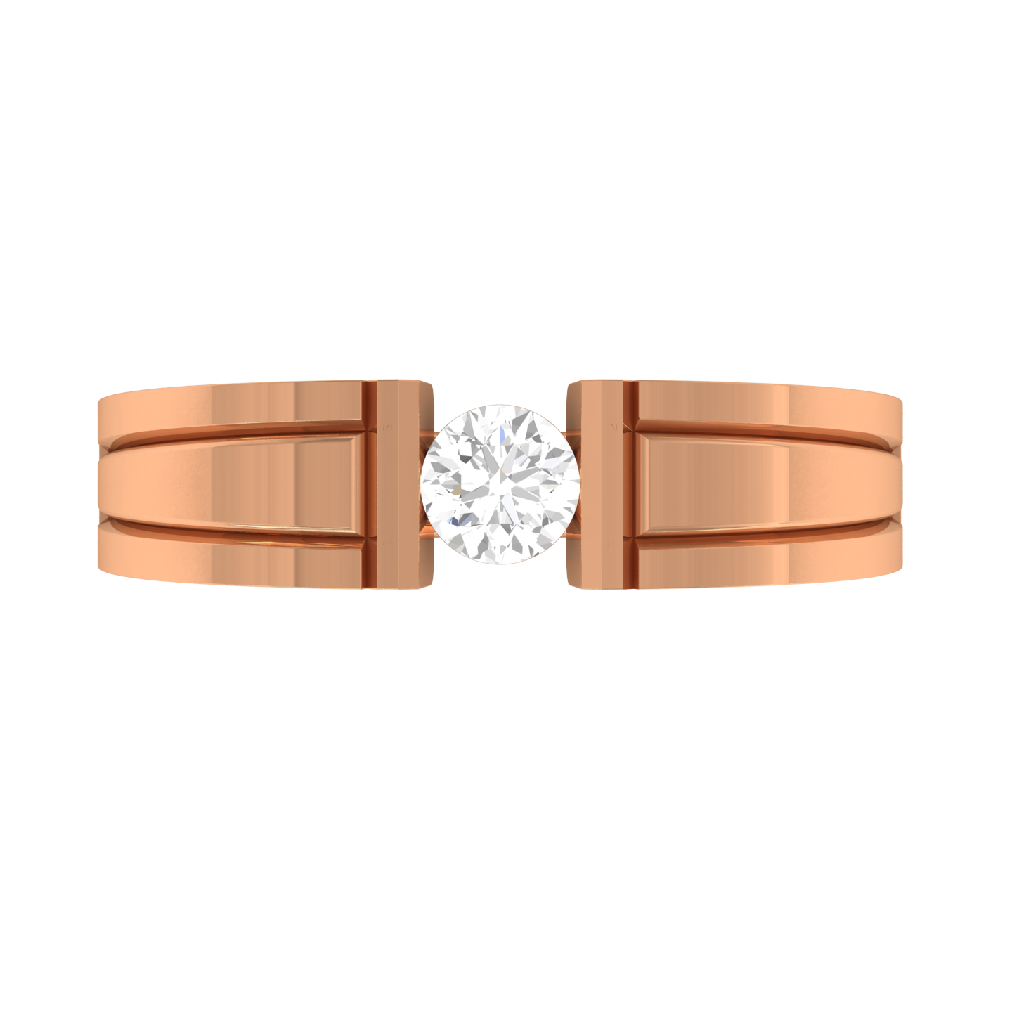 Rose Gold Plated Sterling Silver Ring