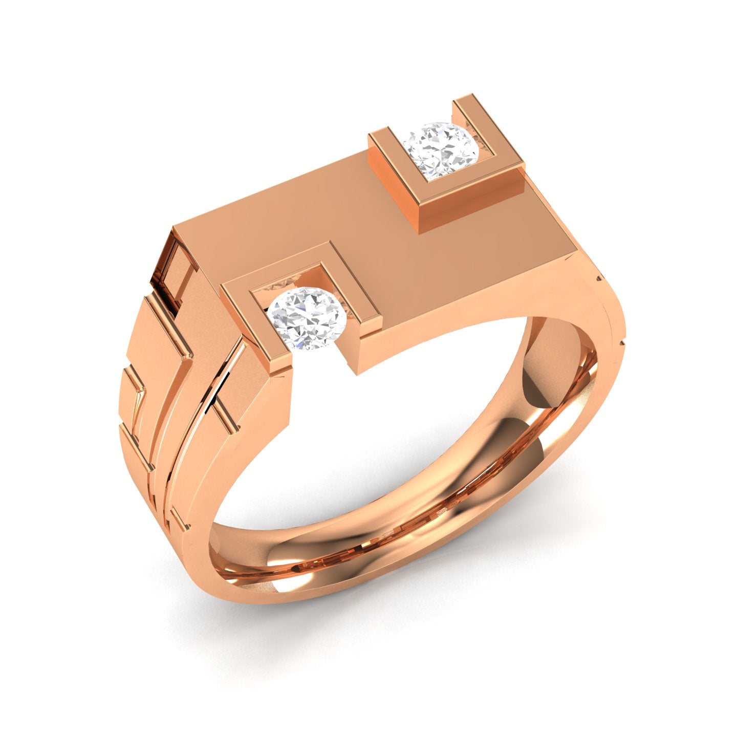 Rose Gold Plated Sterling Silver Ring
