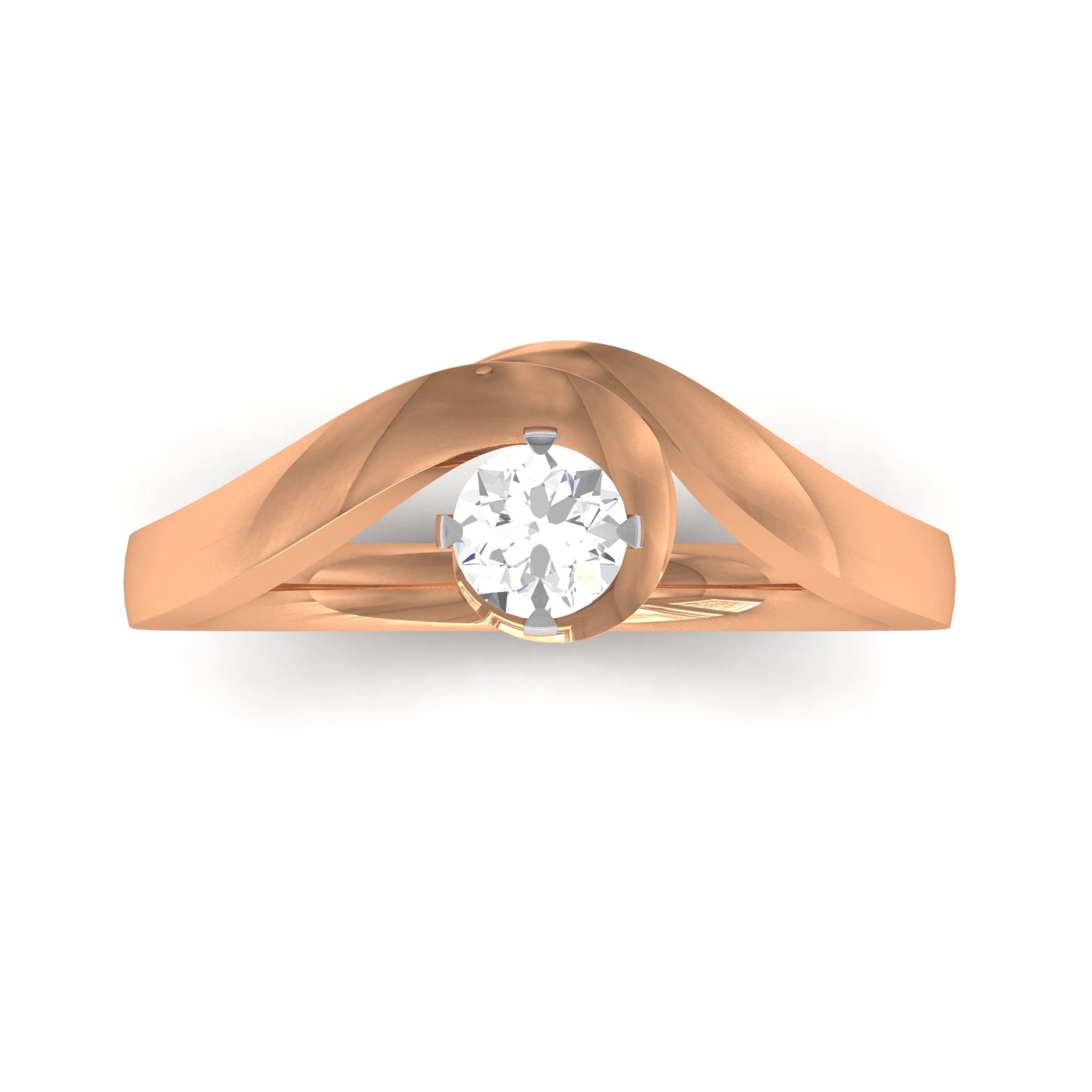 Rose Gold Plated Sterling Silver Ring