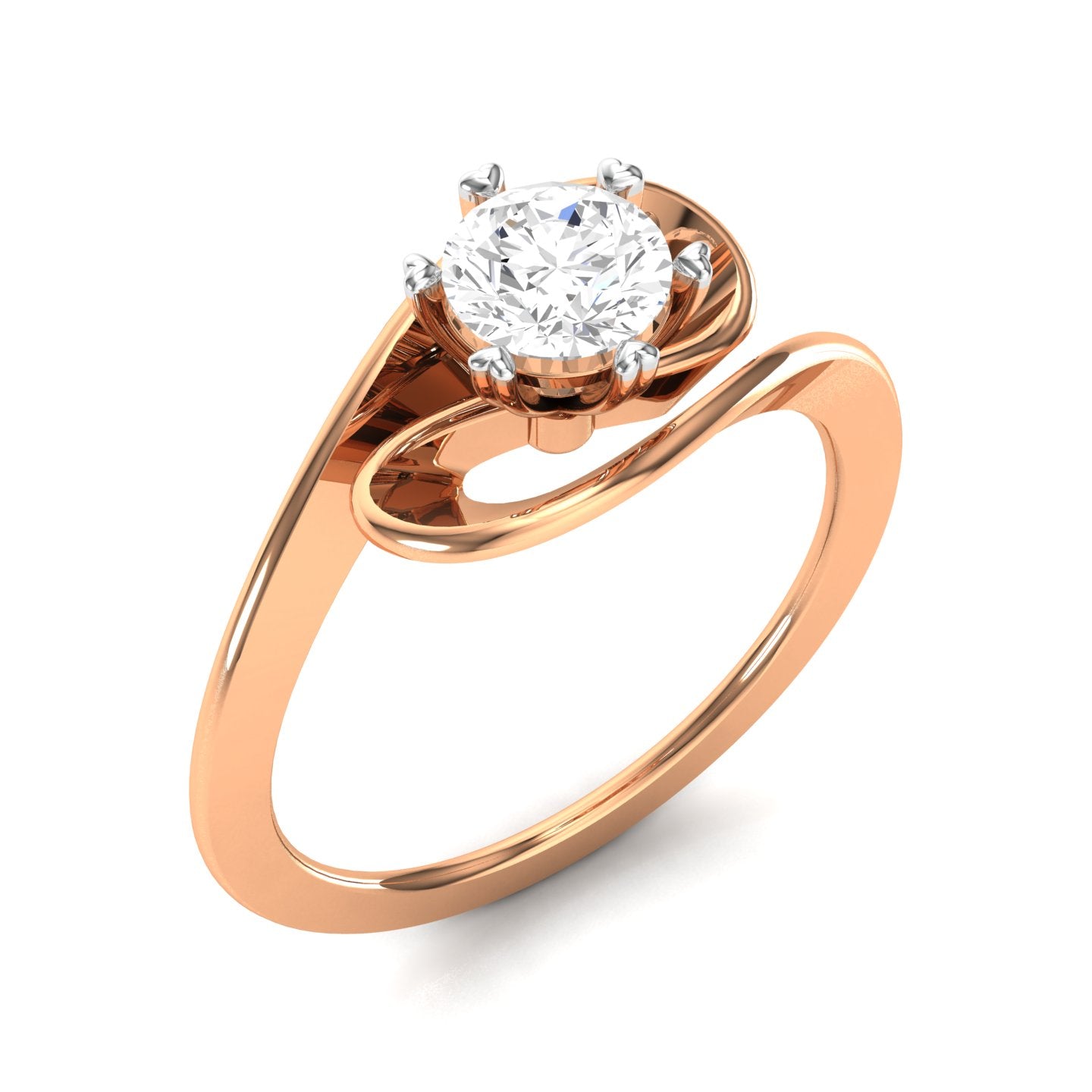Rose Gold Plated Sterling Silver Ring