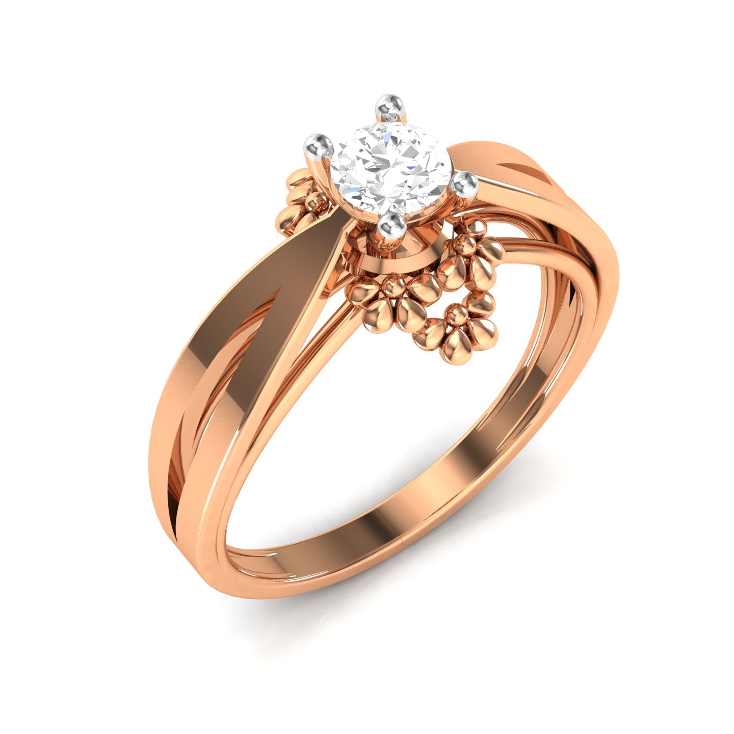 Rose Gold Plated Sterling Silver Ring