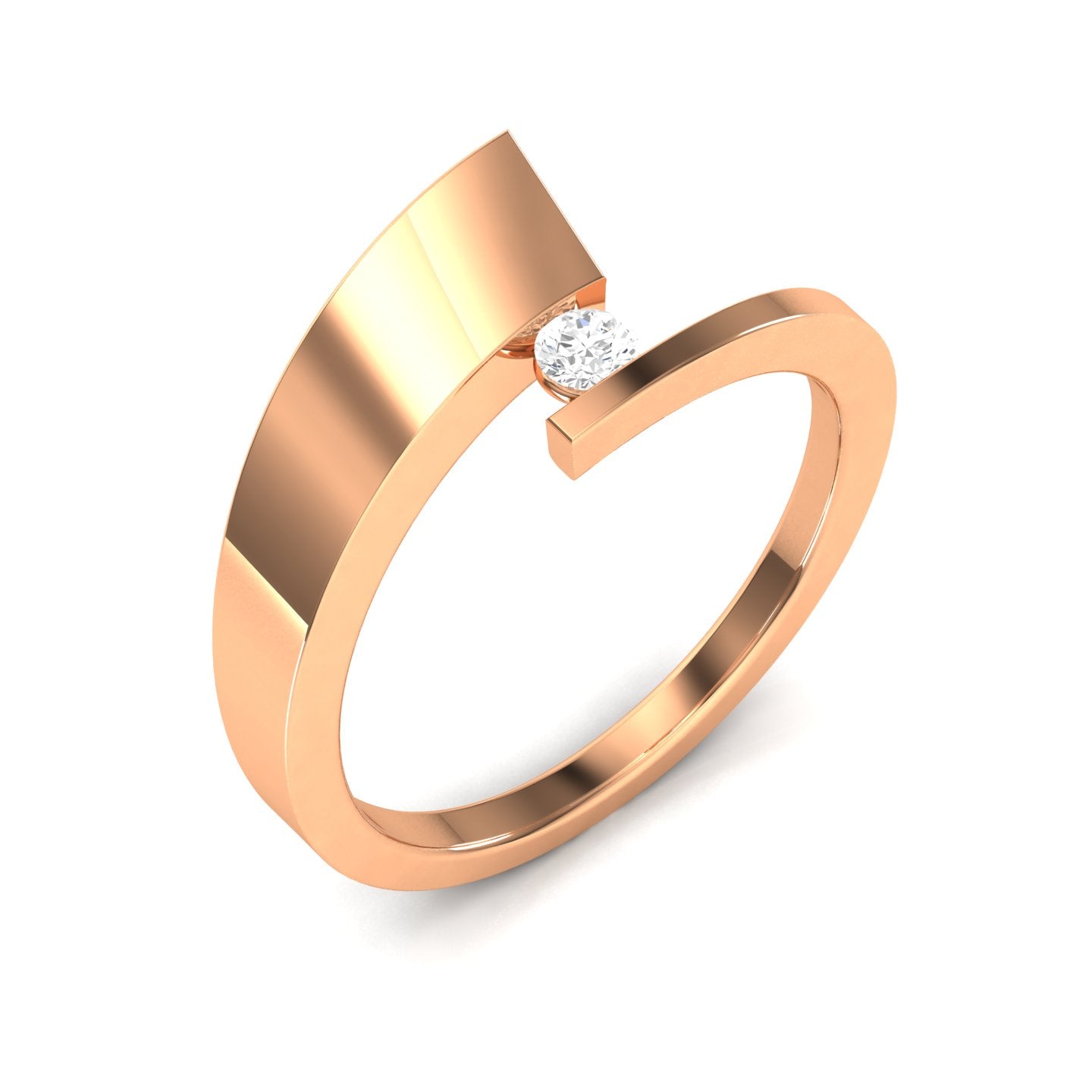 Rose Gold Plated Sterling Silver Ring