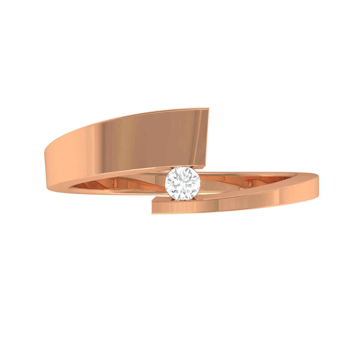 Rose Gold Plated Sterling Silver Ring