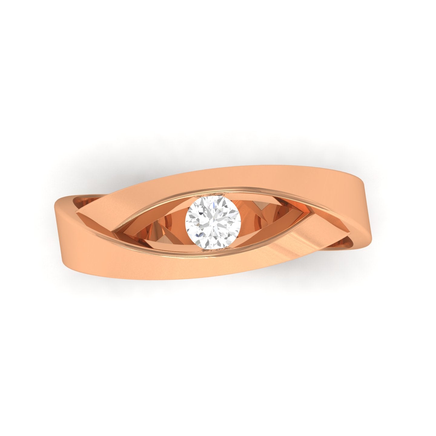 Rose Gold Plated Sterling Silver Ring